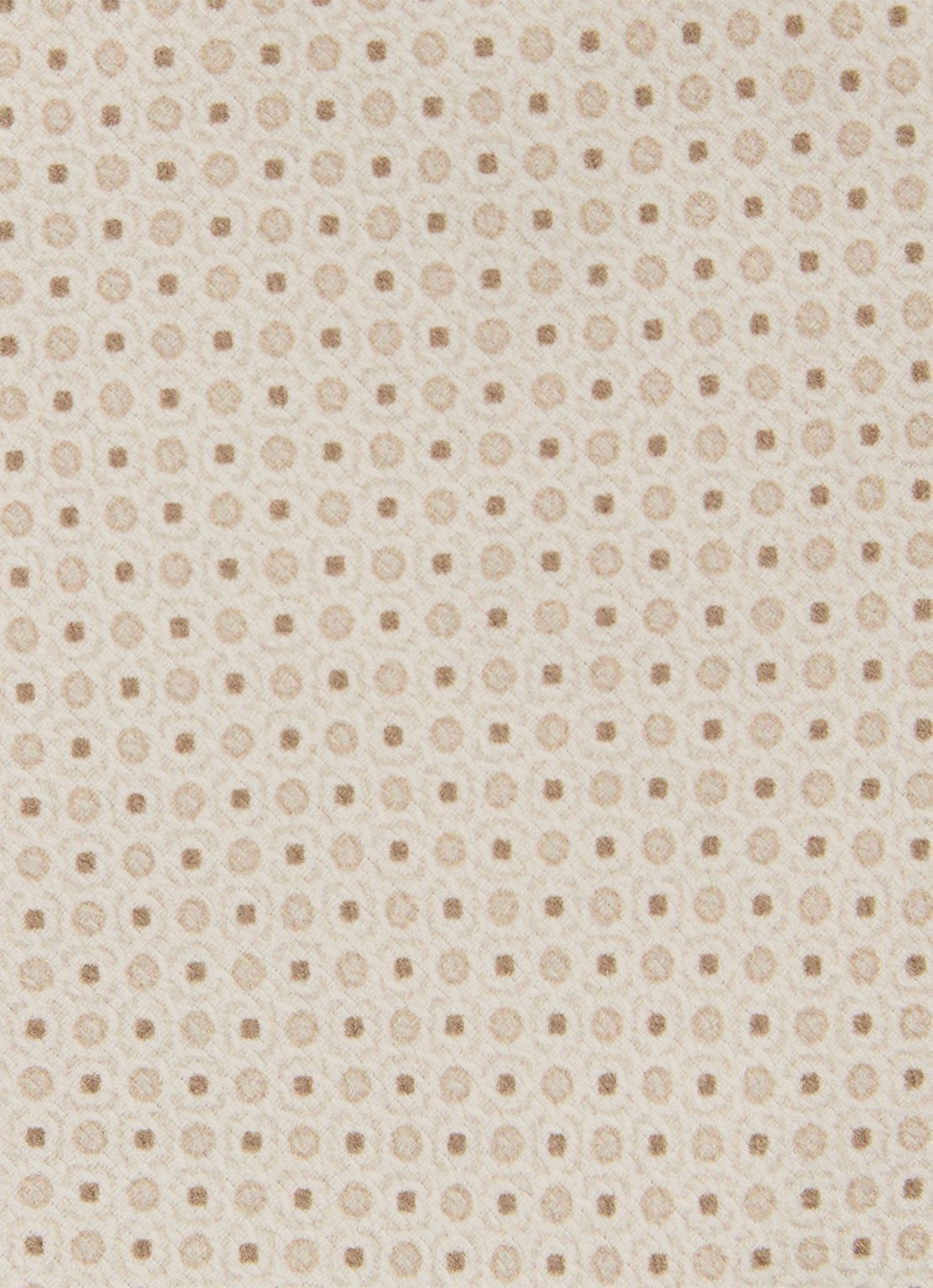 Reiss Ovale stropdas van zijde met print - detail 3 gebroken wit