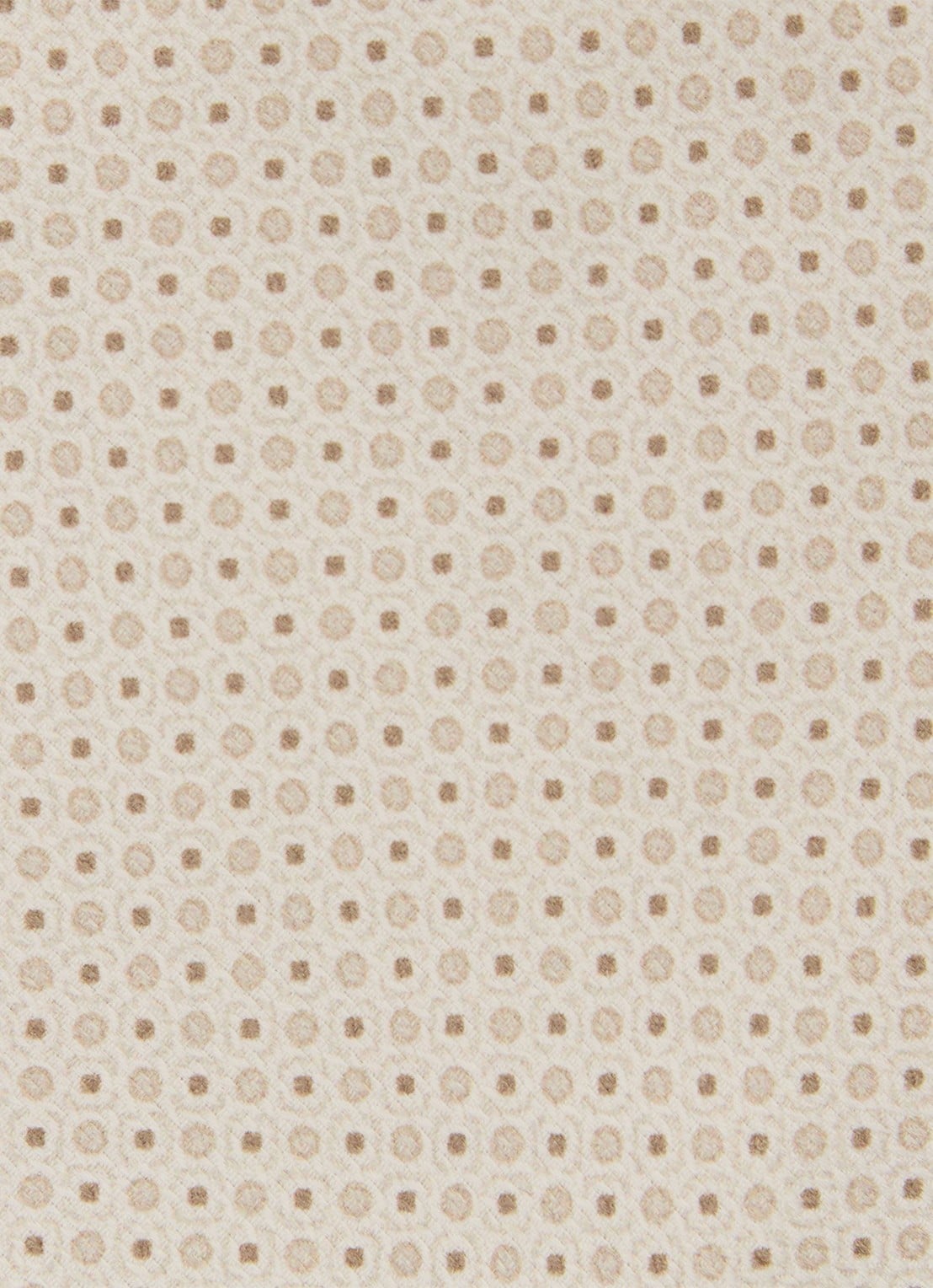 Reiss Ovale stropdas van zijde met print - detail 4 gebroken wit
