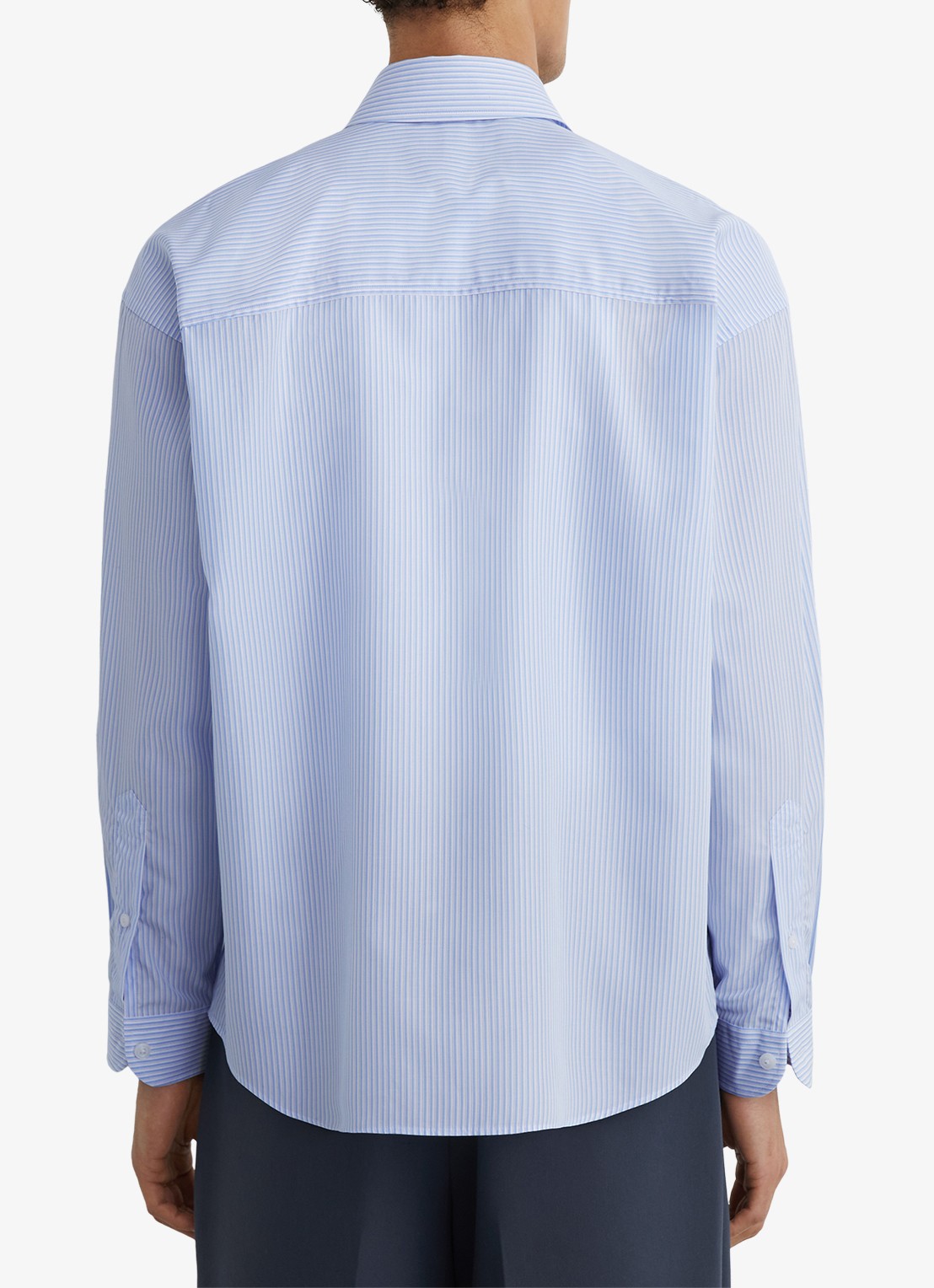 Reiss Ovante overshirt van lyocell - achterkant 3 lichtblauw