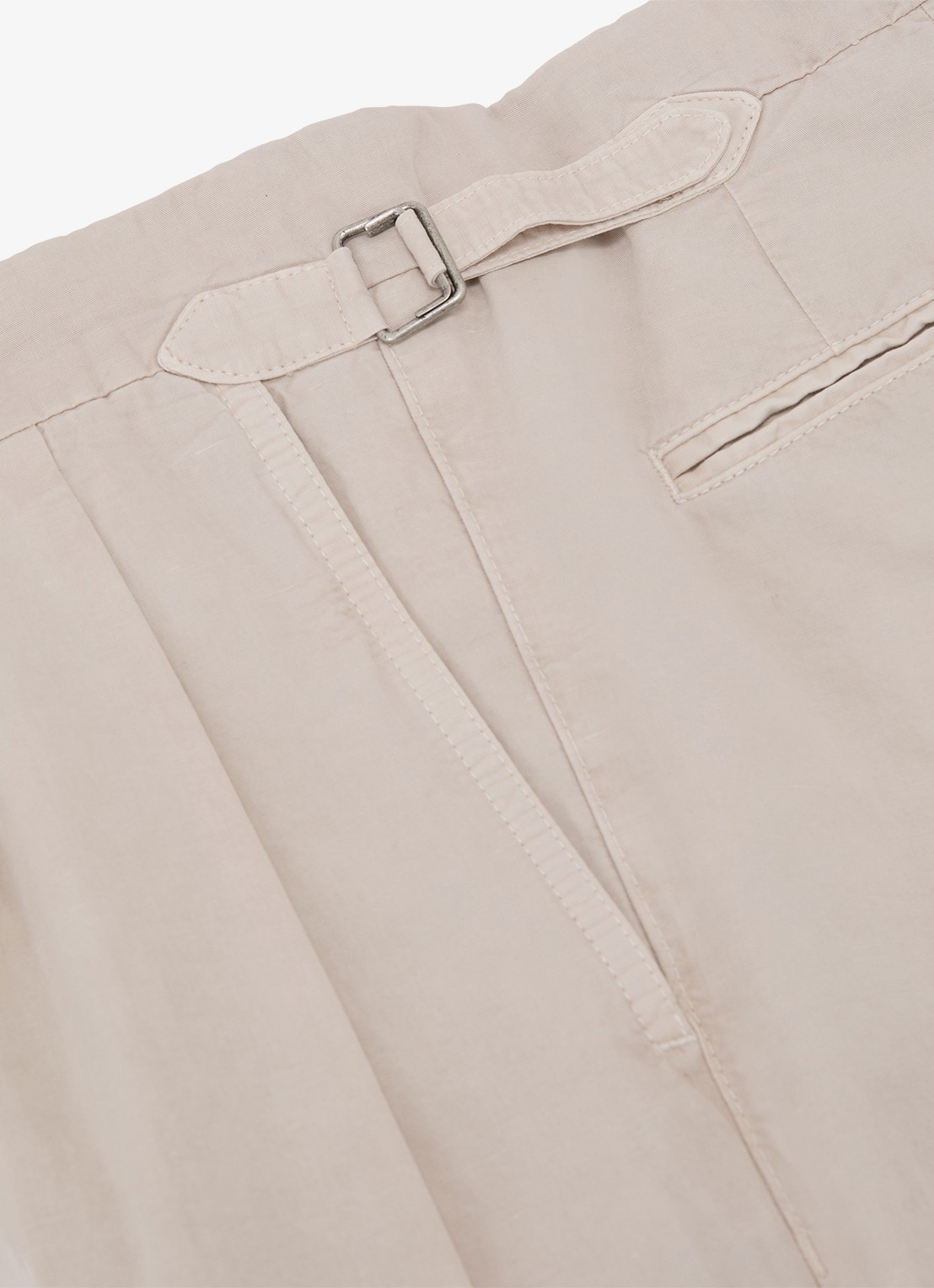 Reiss Pablo tapered fit pantalon in linnenblend - detail 6 stone / beige