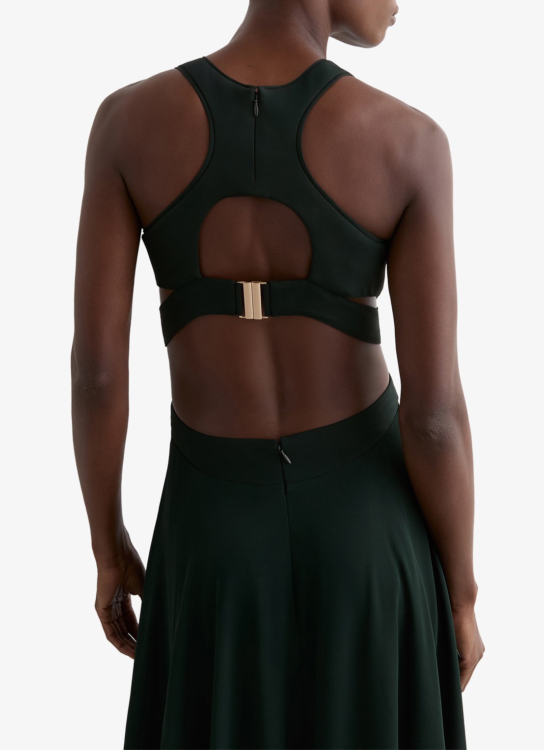 Reiss Paloma maxi jurk met cut out detail  - detail 5 groen