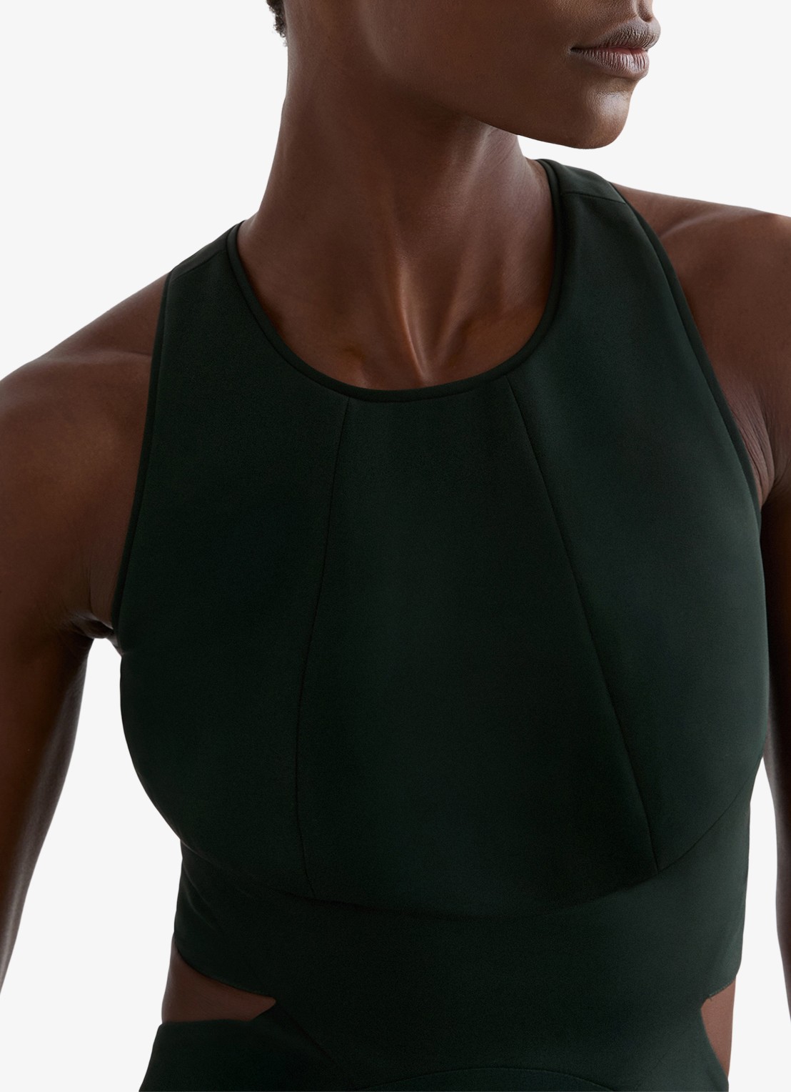 Reiss Paloma maxi jurk met cut out detail  - detail 6 groen
