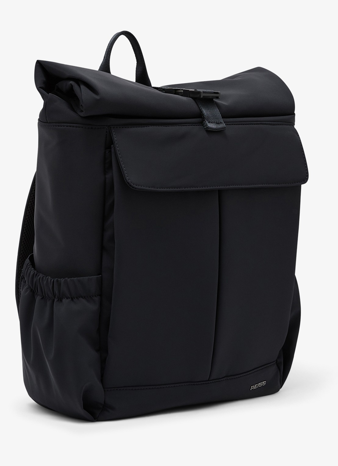 Reiss Pascal Technical Roll-Top rugzak met logo - detail navy / blauw