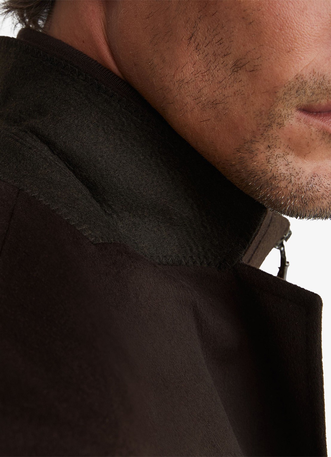 Reiss PATCH regular fit colbert in wolblend  - detail 5 chocoladebruin