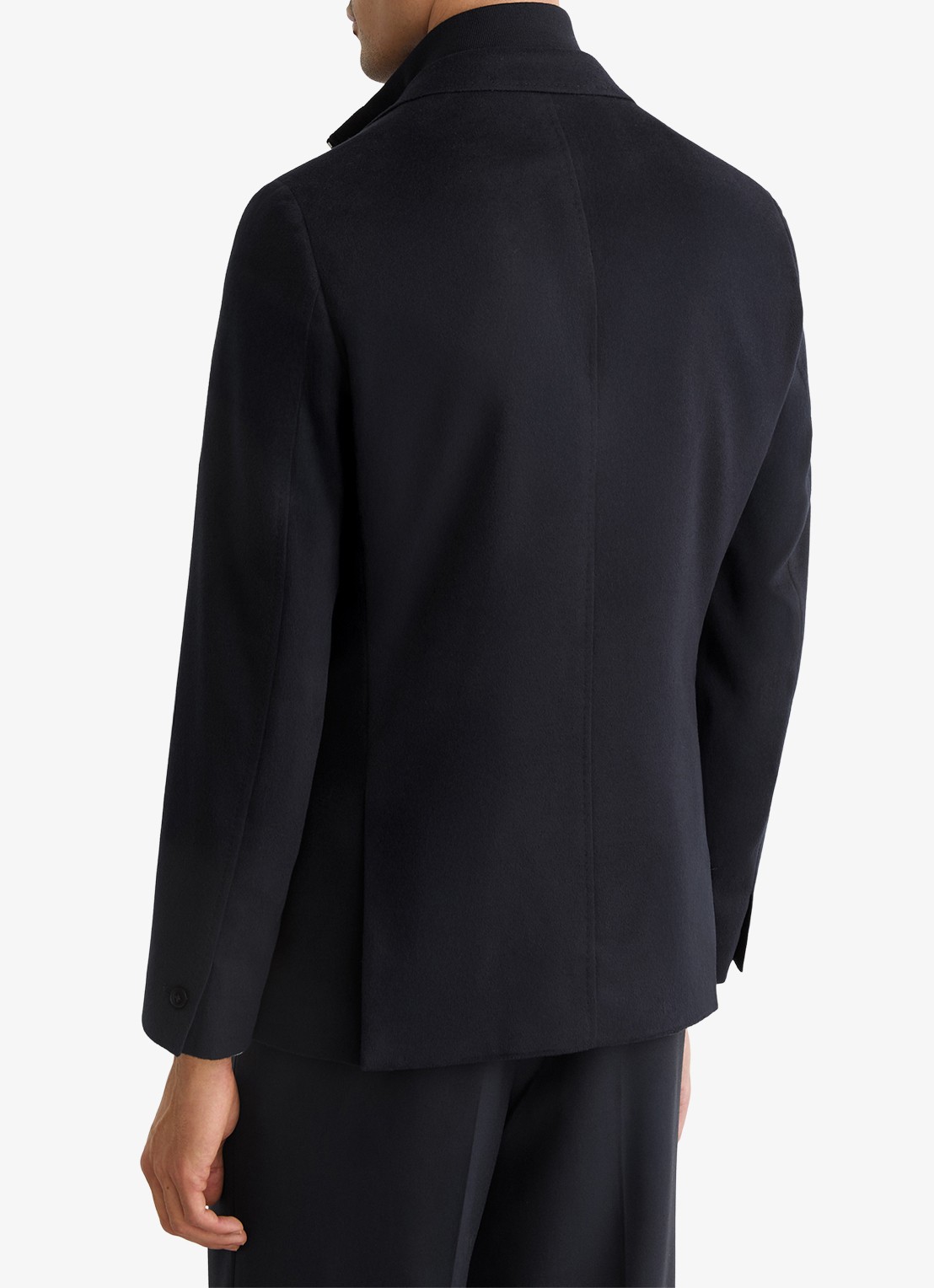 Reiss Patch single breasted colbert in wolblend - achterkant 6 donkerblauw