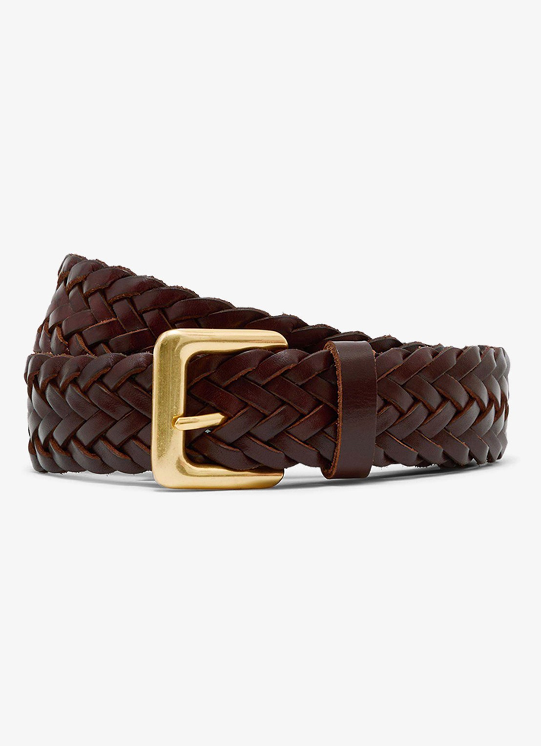 Reiss Penelope riem van leer - voorkant beige