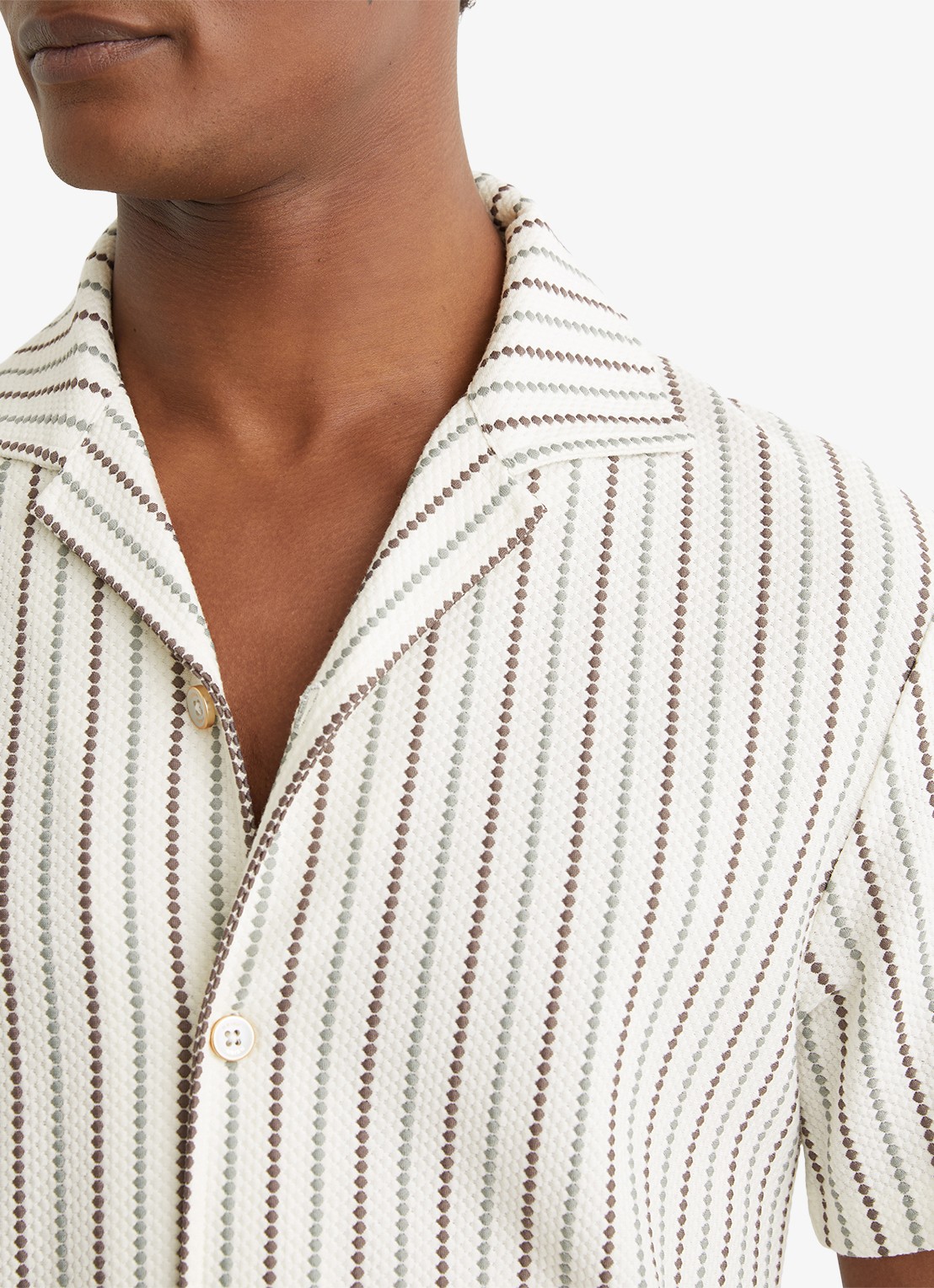 Reiss Percy overhemd met streepprint - detail 6 groen