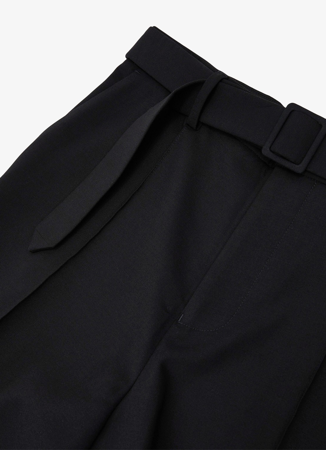 Reiss Peshi straight fit pantalon met ceintuur - detail 4 donkerblauw