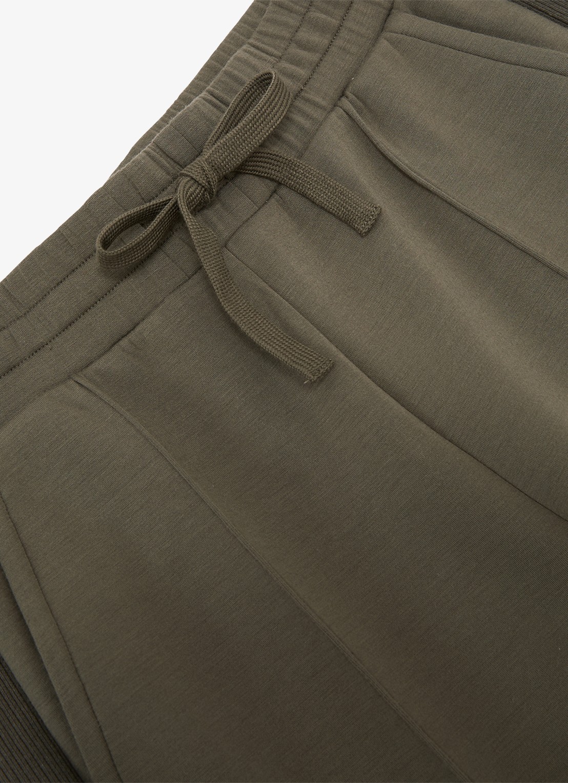 Reiss Petite Bella high waist wide fit joggingbroek met steekzakken - detail 3 khaki
