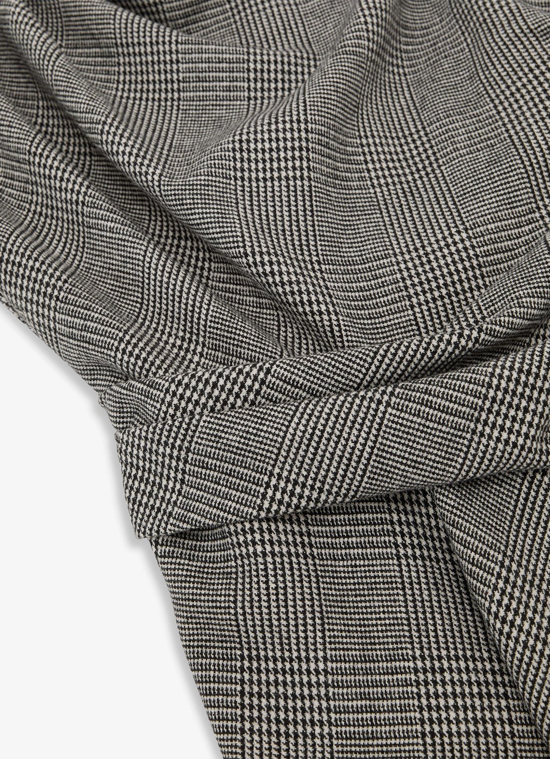 Reiss Petite Clara midi jurk in wolblend met asymmetrisch zoom - detail 6 grijs