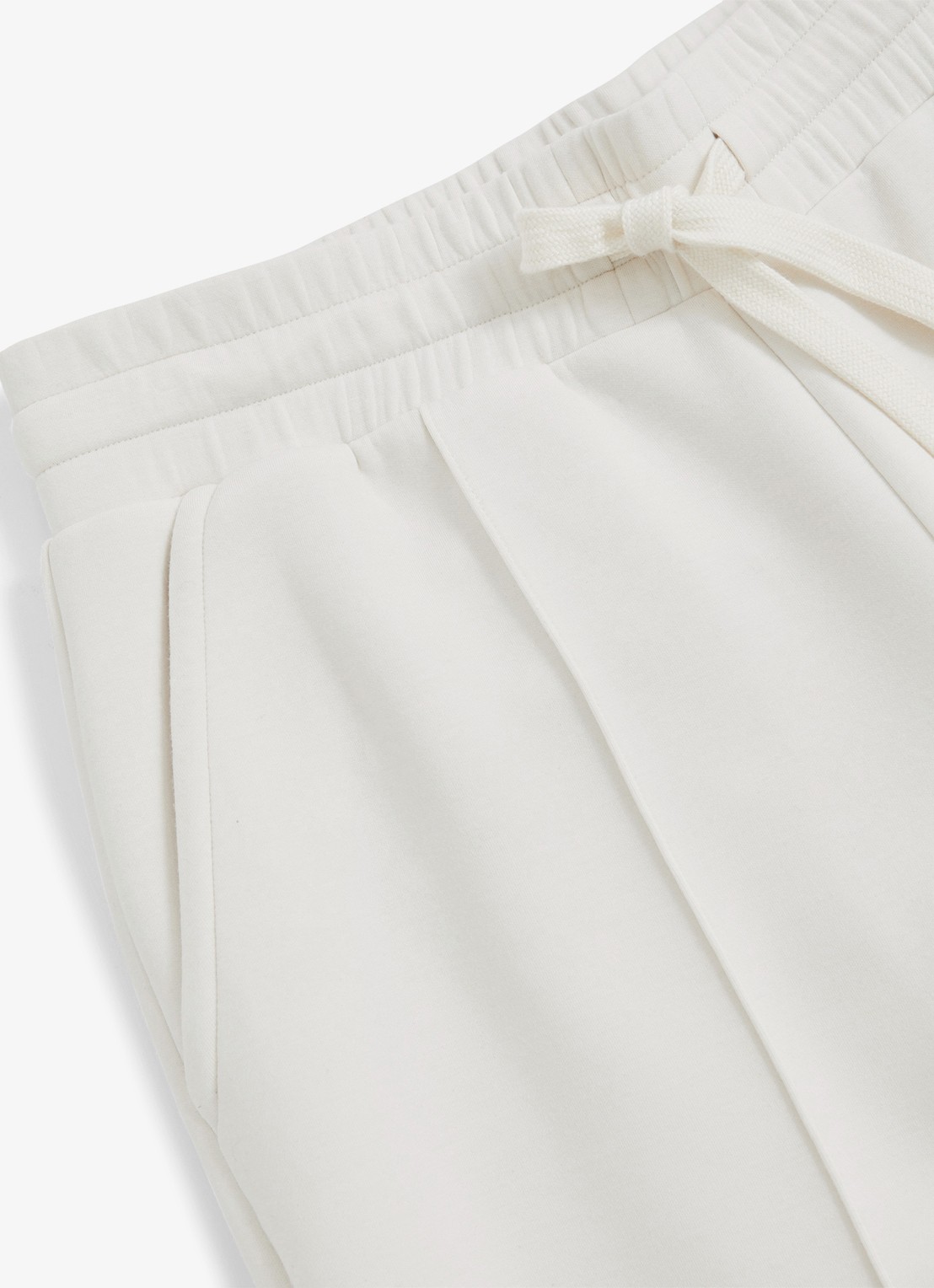 Reiss Petite high waist straight fit joggingbroek met steekzakken - detail 6 wit