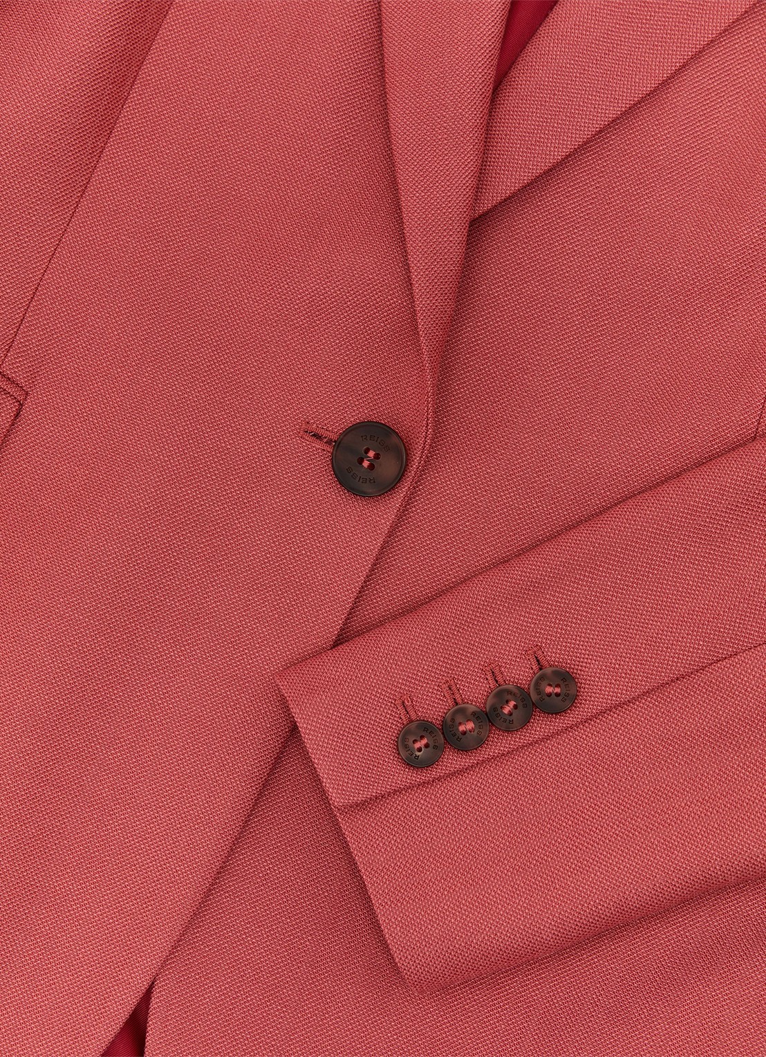 Reiss Petite Jules blazer met klepzakken - detail 5 donkerrood