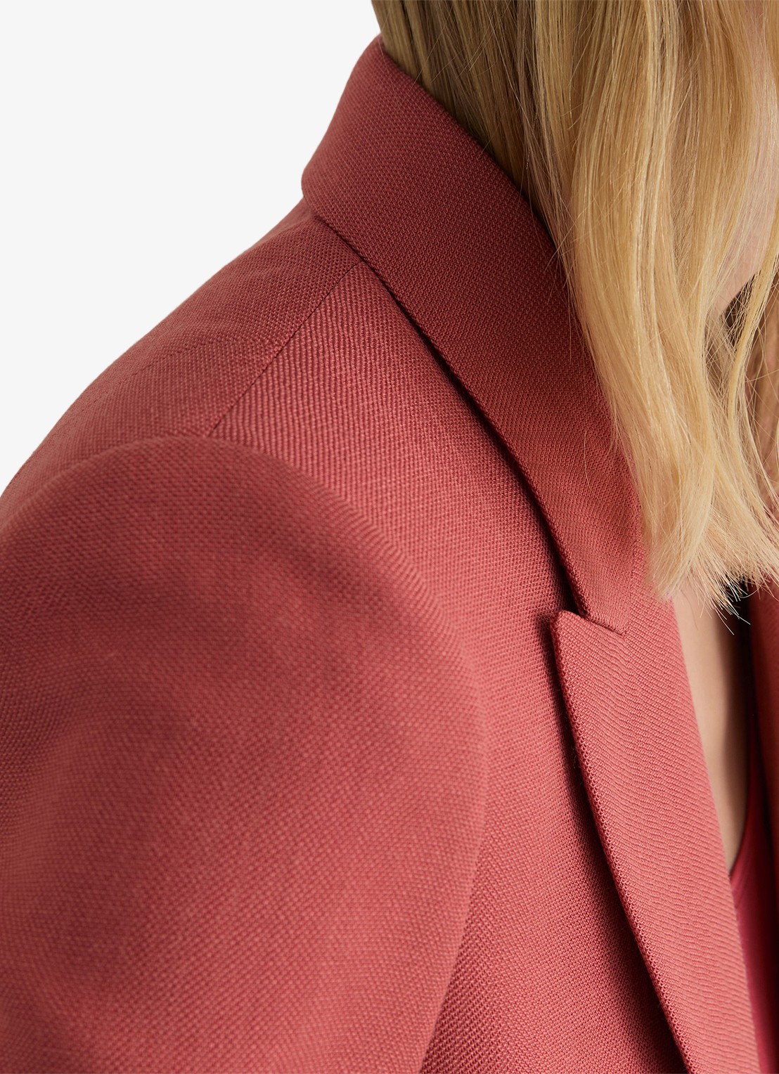 Reiss Petite Jules blazer met klepzakken - detail 6 donkerrood