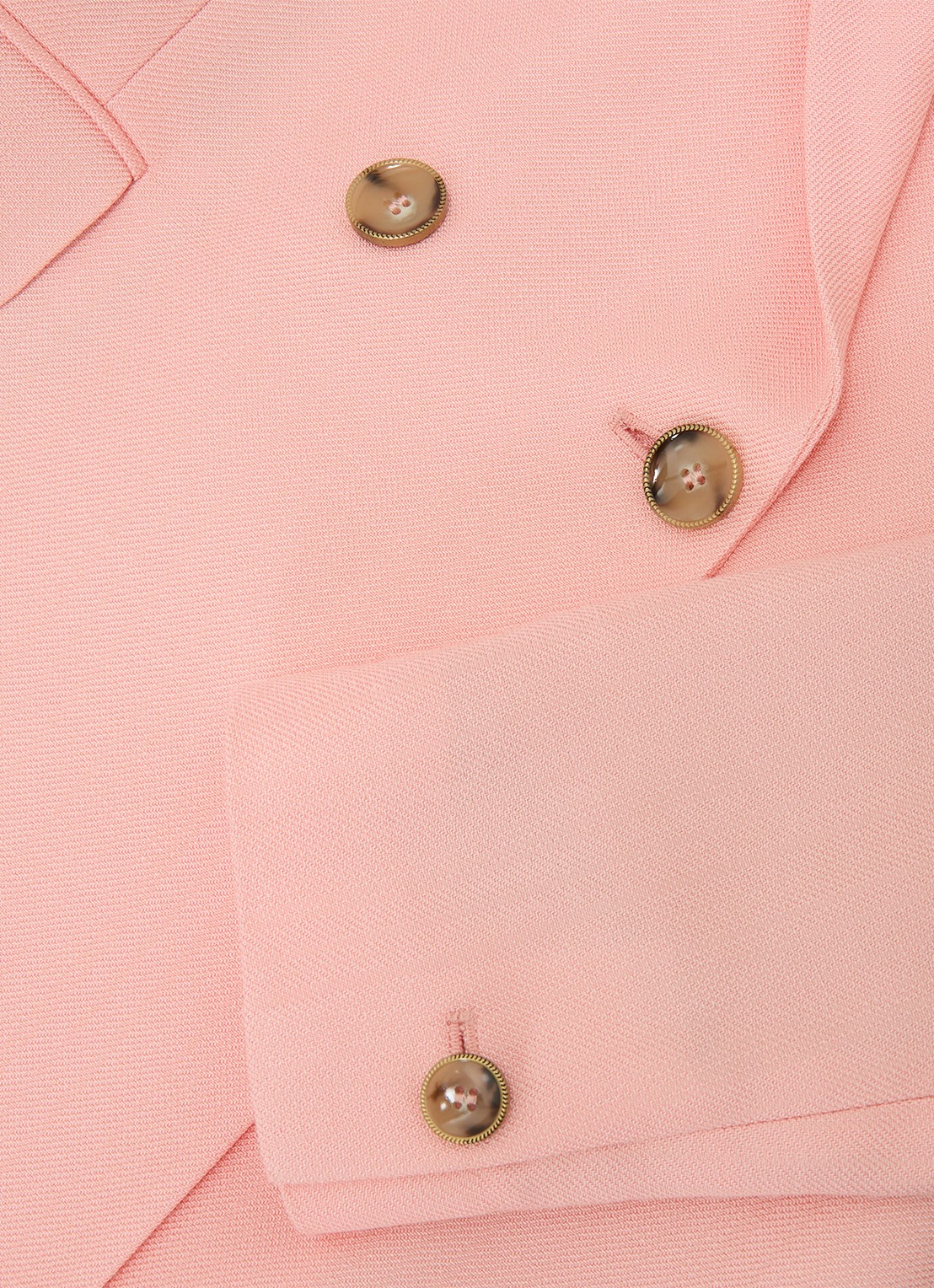 Reiss Petite Magda Double-breasted blazer met klepzakken - detail 4 oudroze