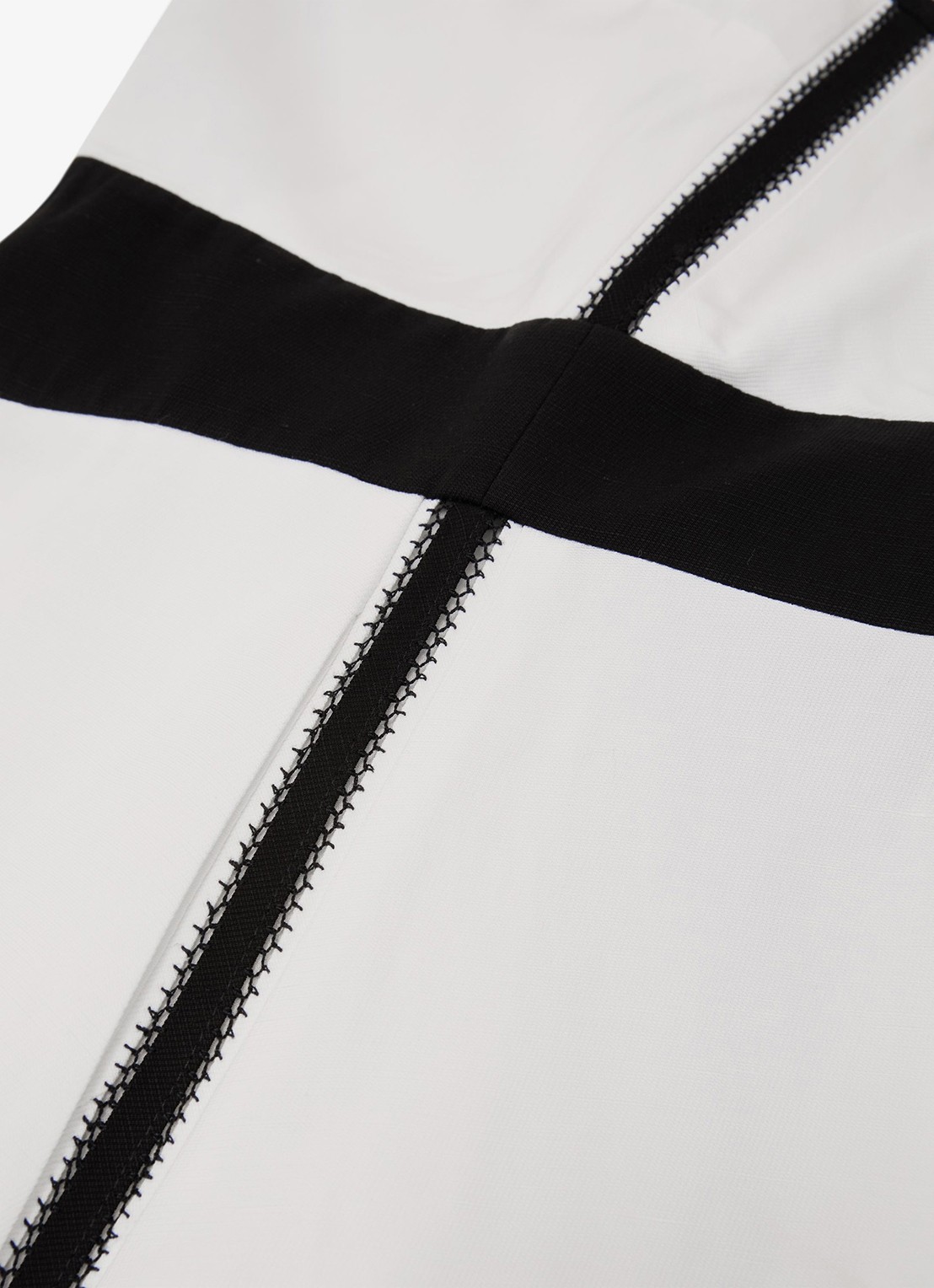 Reiss Petite Nova midi jurk in linnenblend - detail 6 wit