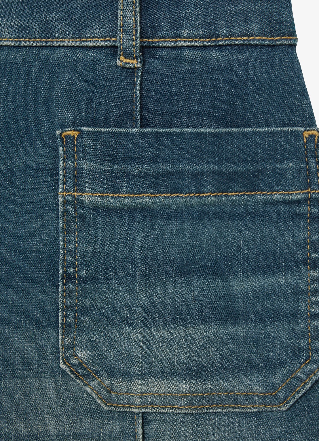 Reiss Petite Sakura high waist flared jeans met in lyocellblend - detail 5 blauw