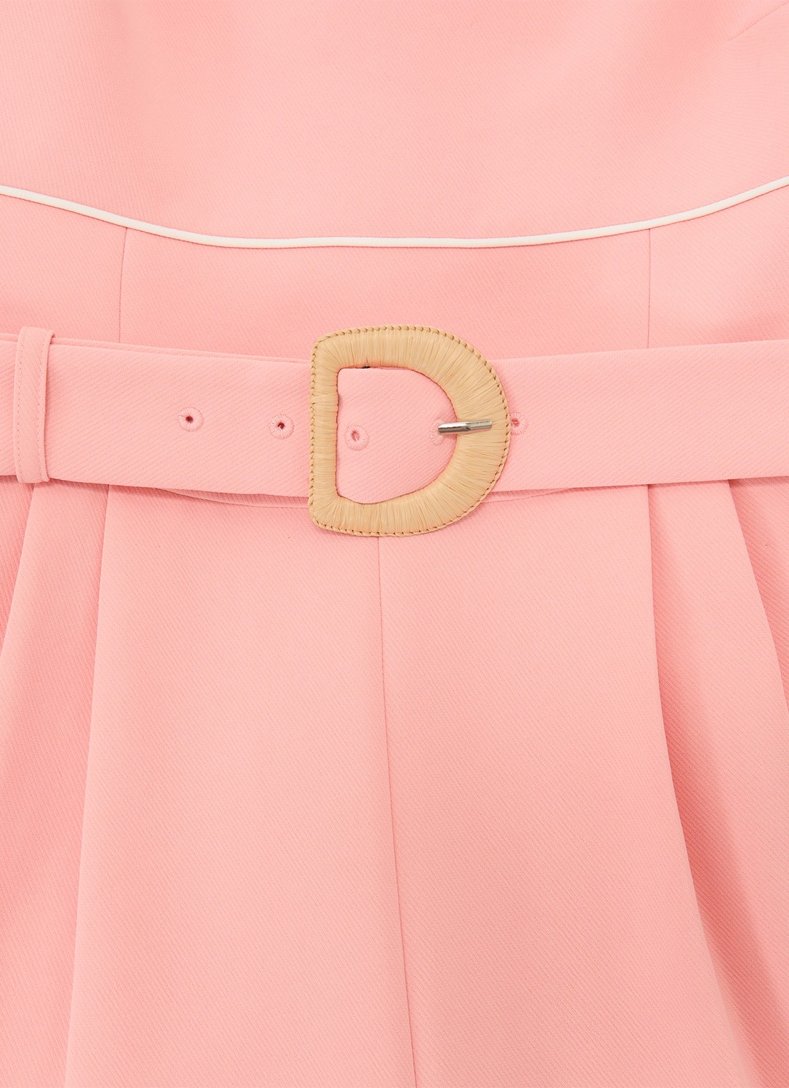 Reiss Petite wide fit jumpsuit met ceintuur - detail 7 oudroze
