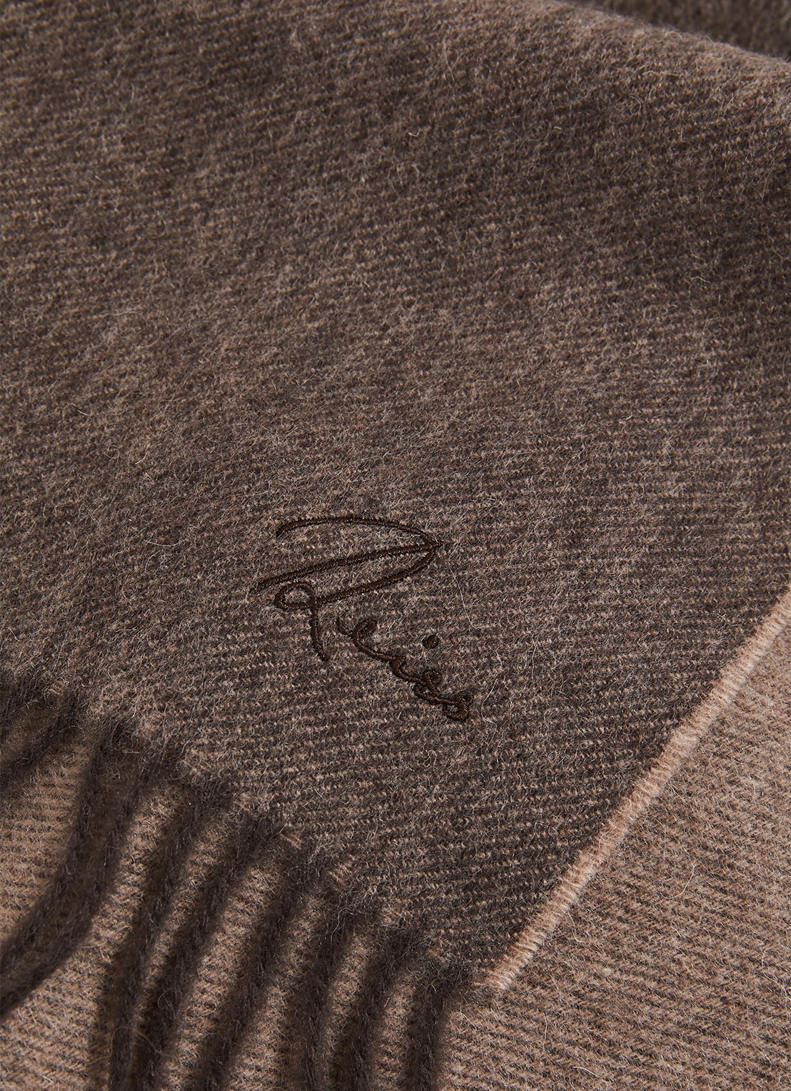 Reiss Picton sjaal in kasjmierblend 180 x 31 cm - detail 4 bruin