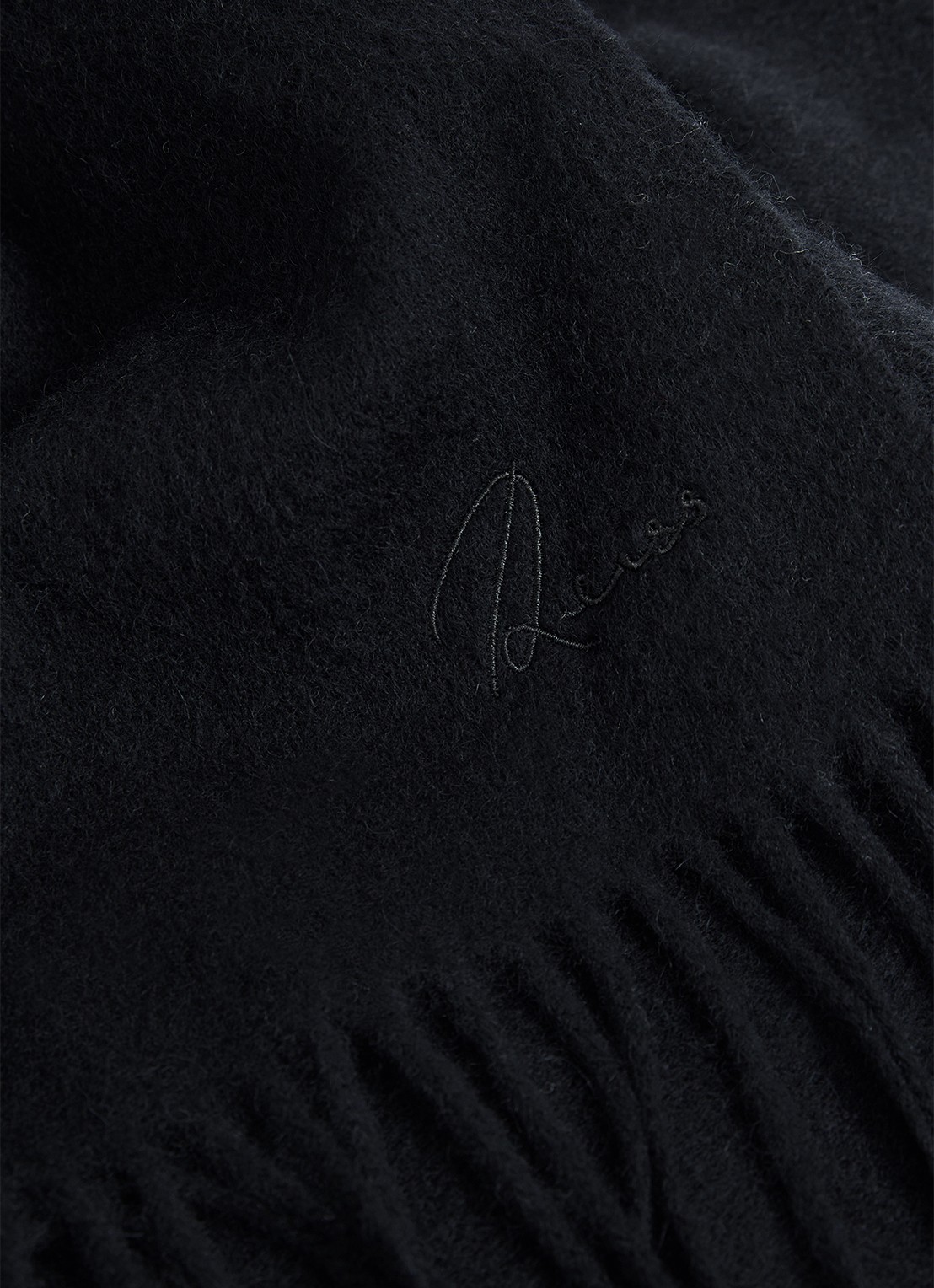 Reiss Picton sjaal in kasjmierblend 180 x 31 cm - detail 2 navy / blauw