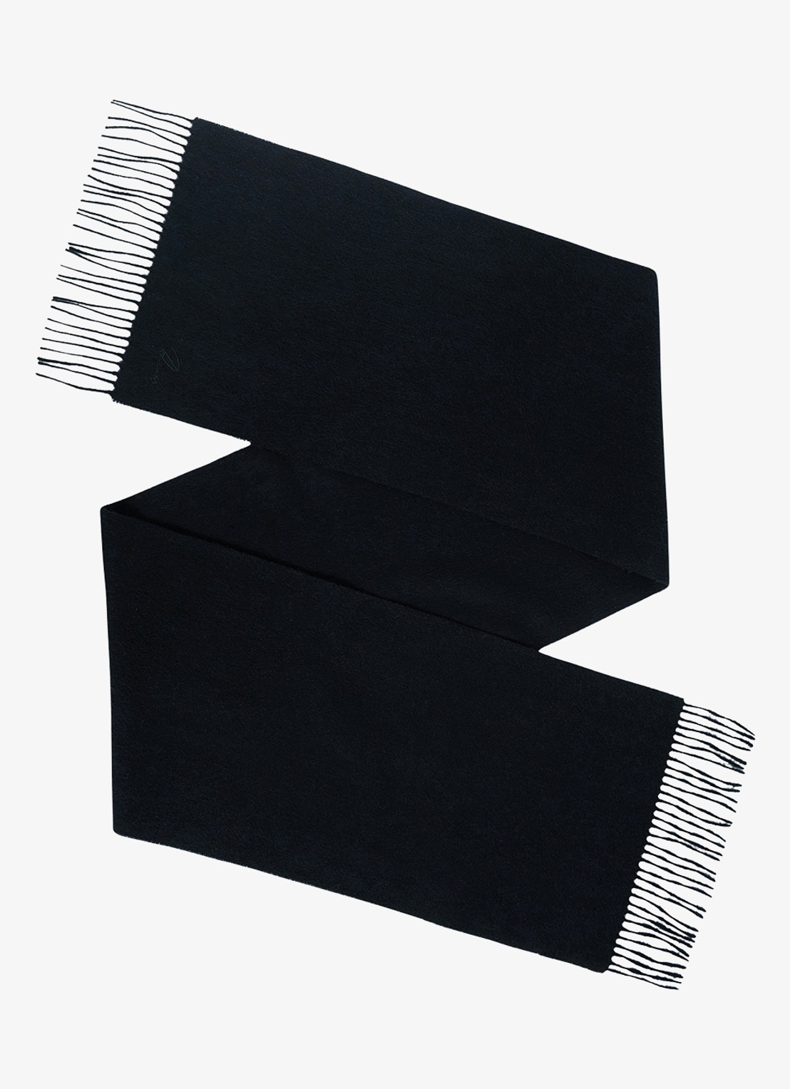 Reiss Picton sjaal in kasjmierblend 180 x 31 cm - voorkant 3 navy / blauw