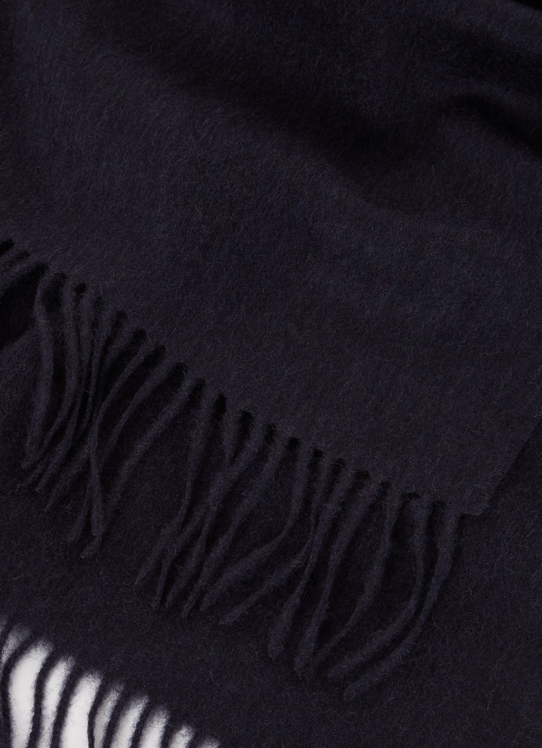 Reiss Picton sjaal in kasjmierblend 185 x 45 cm - detail 2 donkerblauw