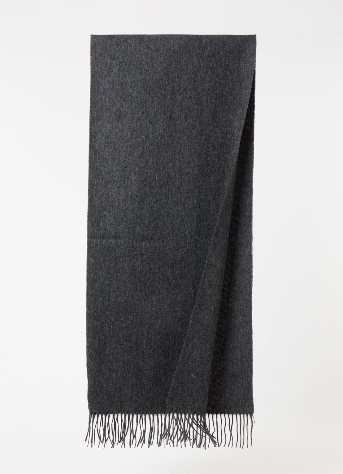 Reiss Picton sjaal in kasjmierblend 185 x 45 cm - voorkant 2 steenrood