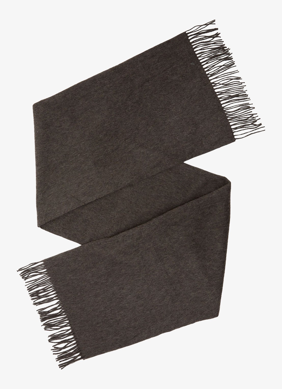 Reiss Picton sjaal van wol en kasjmier - detail 4 bruin