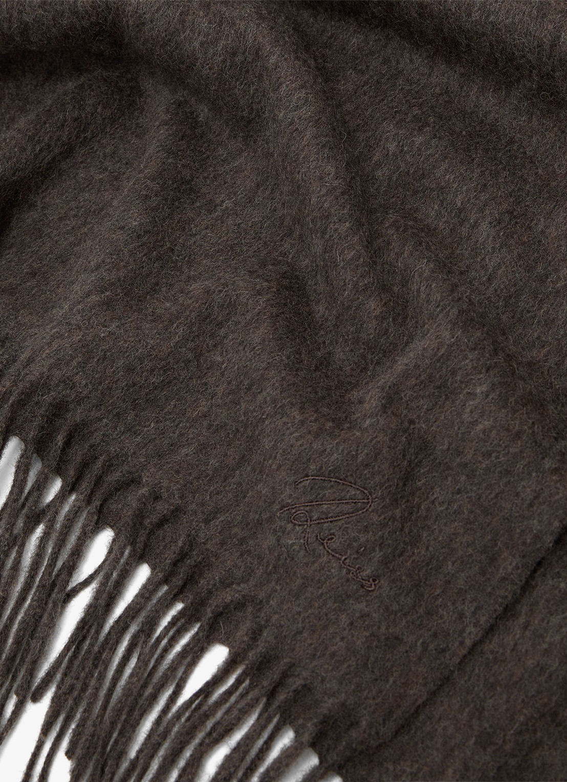 Reiss Picton sjaal van wol en kasjmier - detail 5 bruin