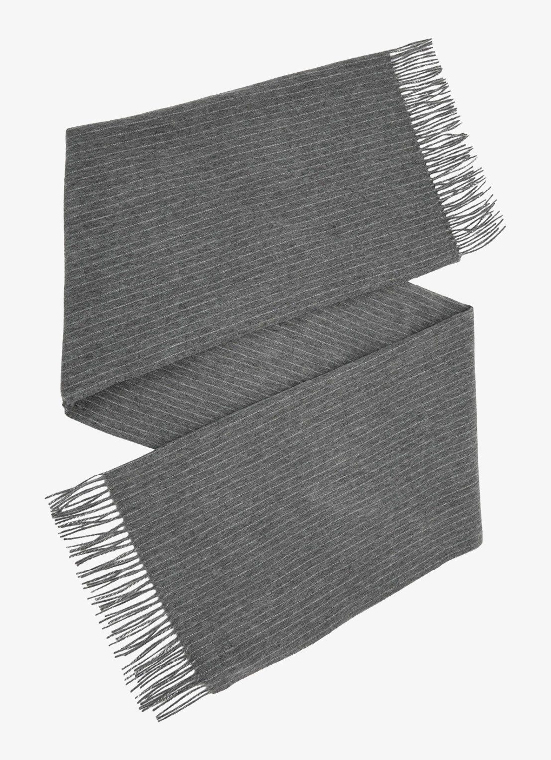 Reiss Picton sjaal van wol en kasjmier - detail 2 grijs