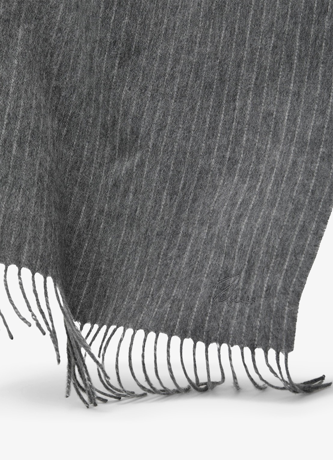 Reiss Picton sjaal van wol en kasjmier - detail 4 grijs