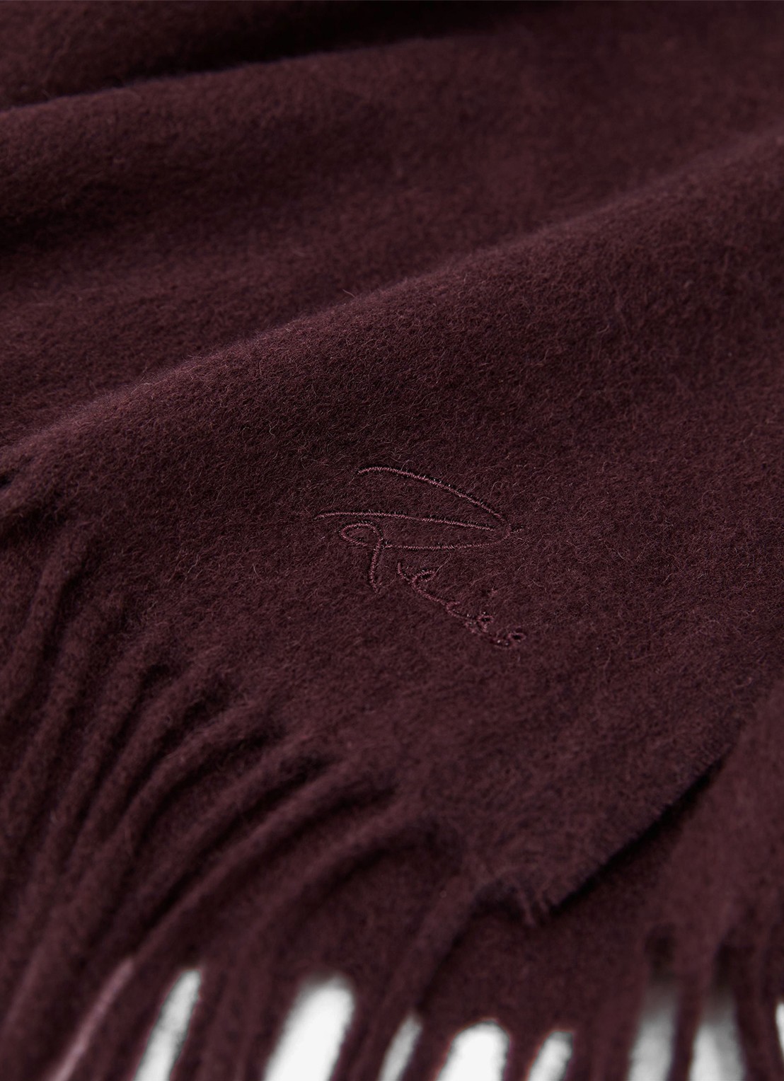 Reiss Picton sjaal van wol en kasjmier - detail 2 paars