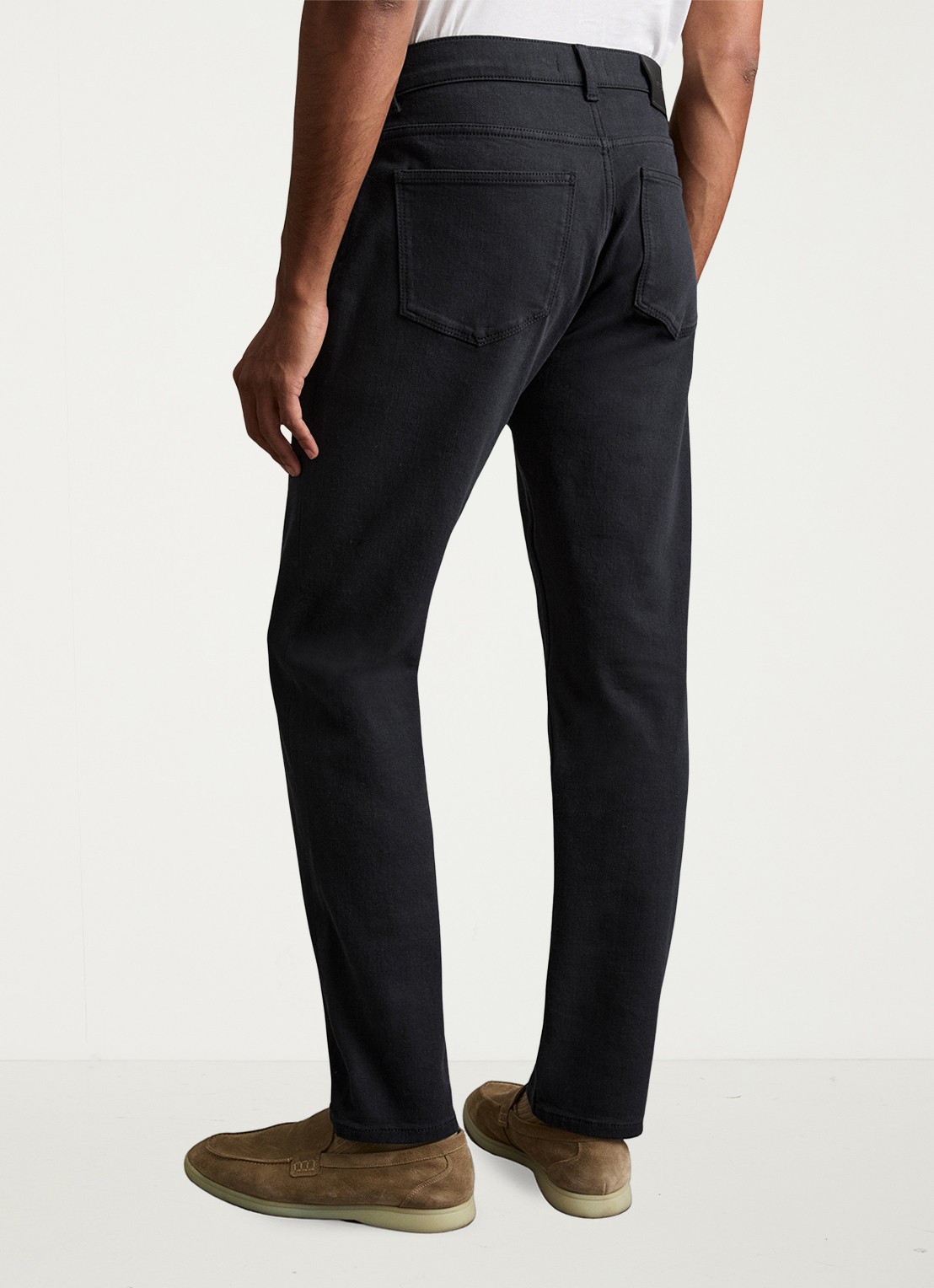 Reiss Picton slim fit jeans met steekzakken - achterkant donkerblauw