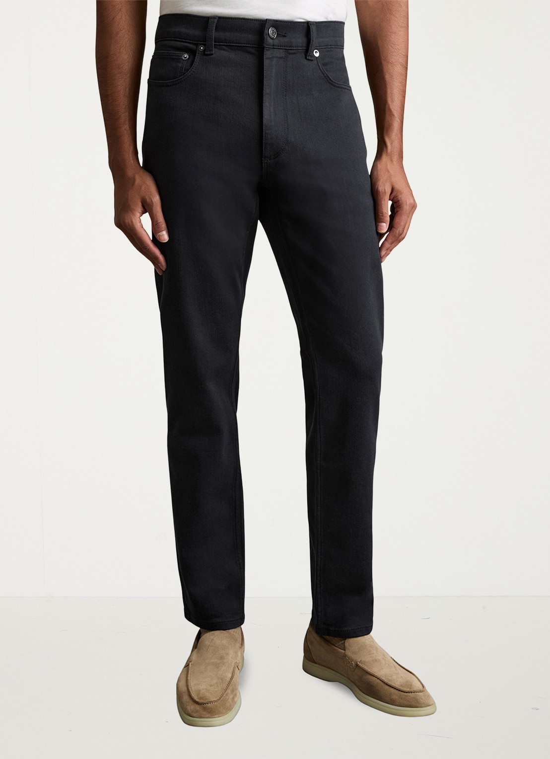 Reiss Picton slim fit jeans met steekzakken - detail 4 donkerblauw