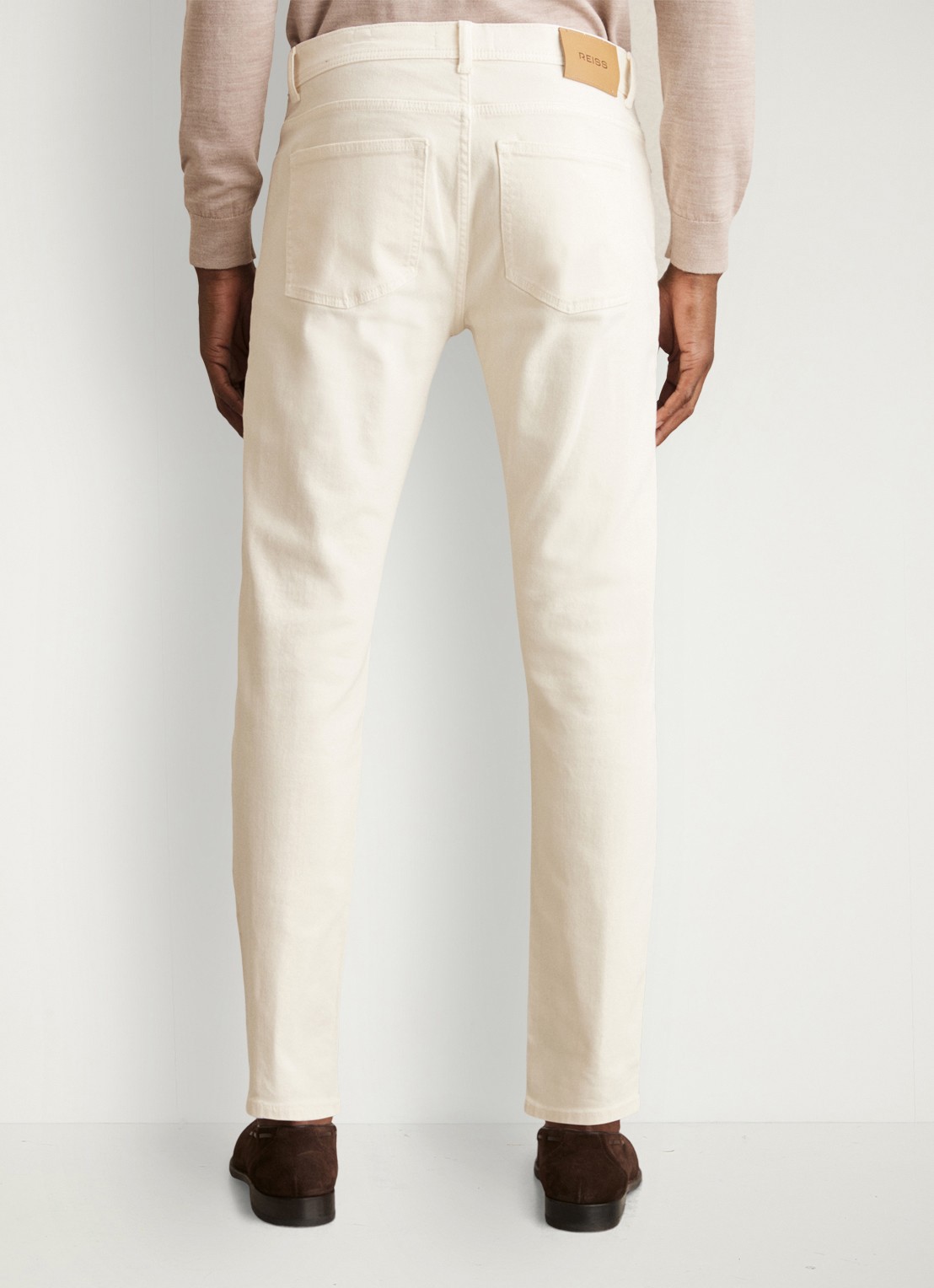 Reiss Picton slim fit jeans met stretch - achterkant wit