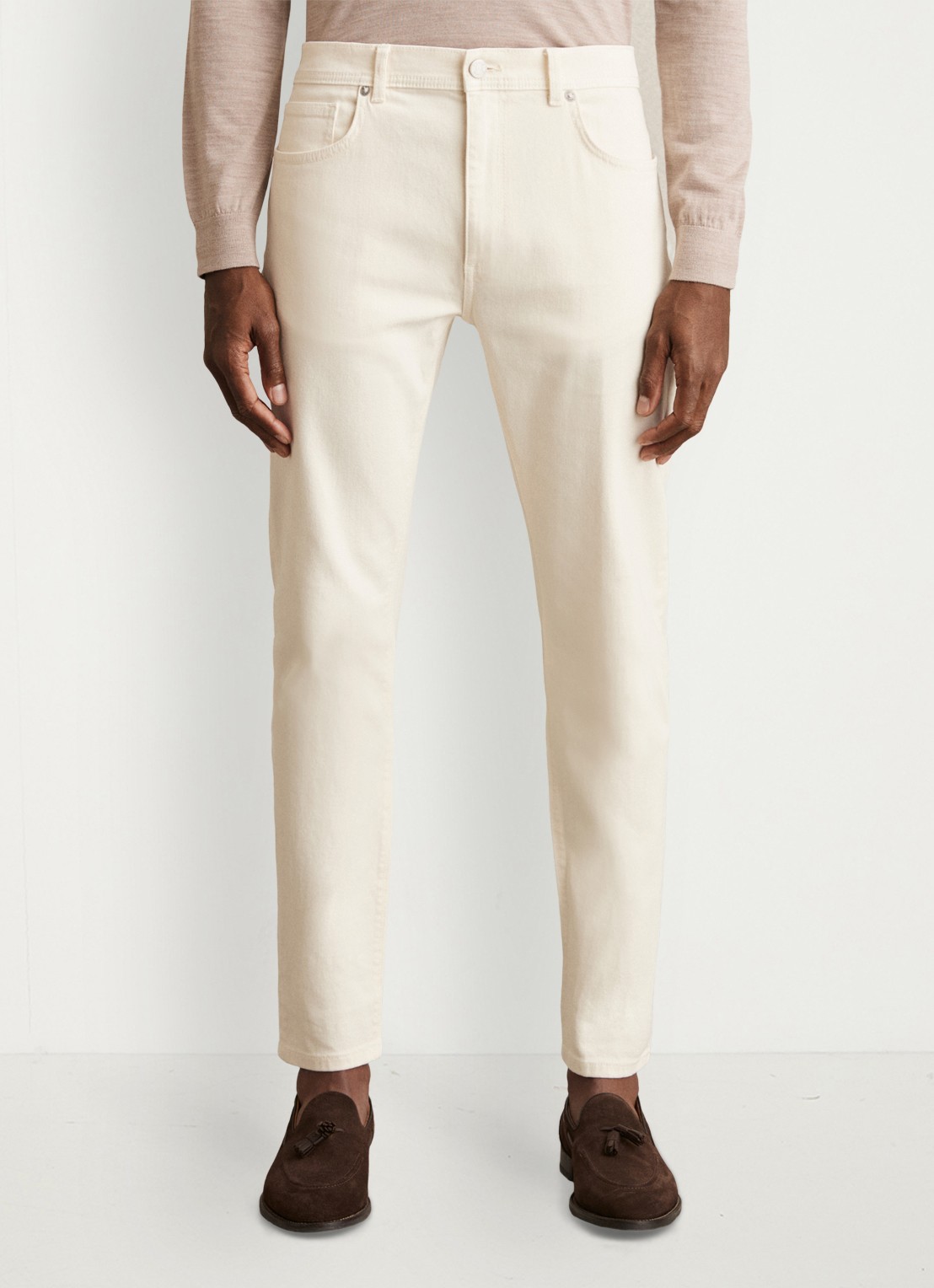 Reiss Picton slim fit jeans met stretch - detail 4 wit