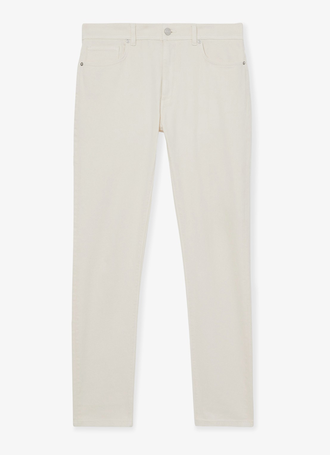 Reiss Picton slim fit jeans met stretch - voorkant 2 wit