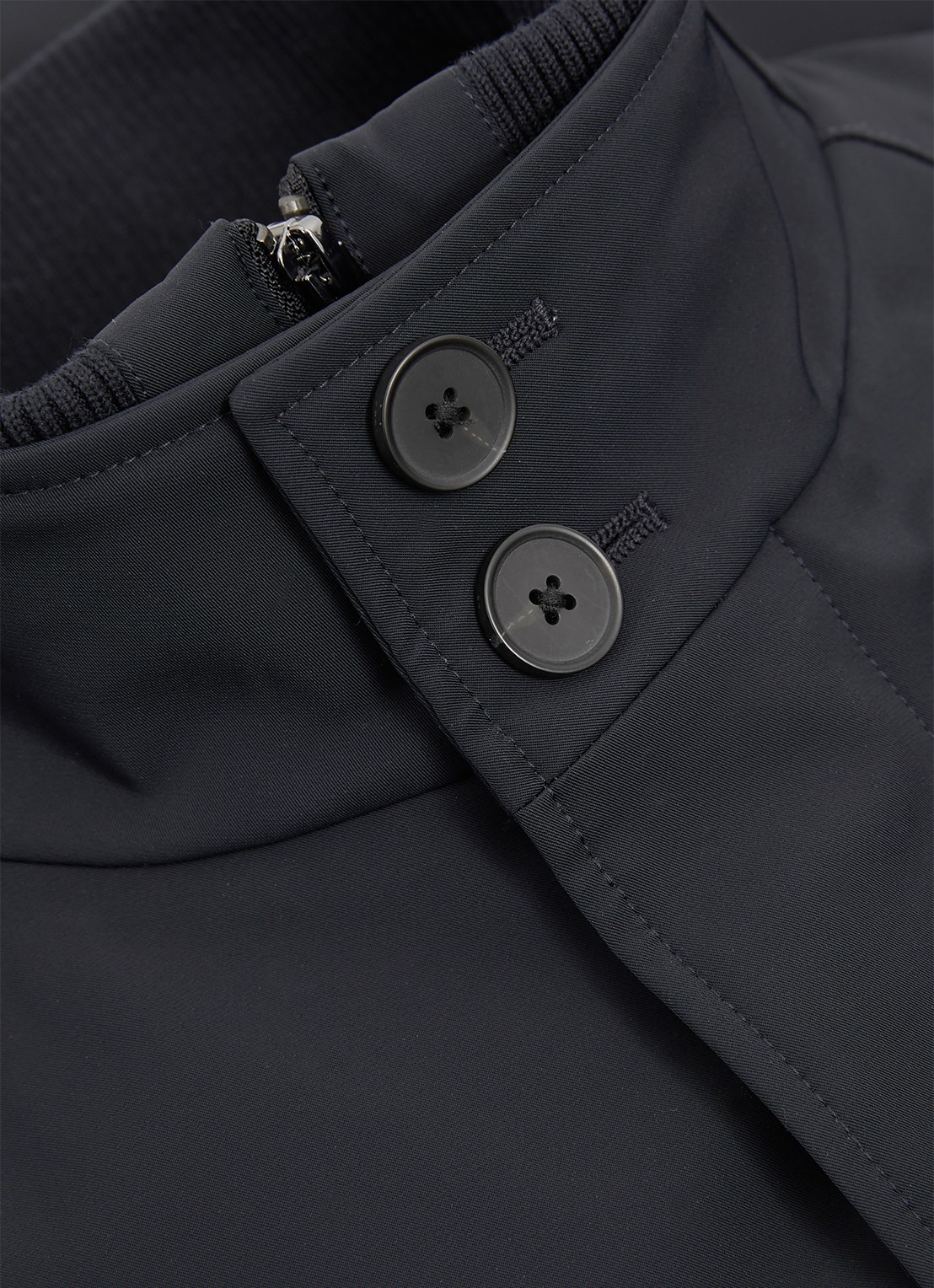 Reiss Player gewatteerde parka met klepzakken - detail 4 donkerblauw