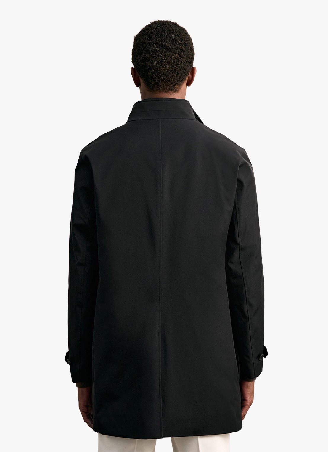 Reiss Player mantel met uitneembare voering  - achterkant 7 zwart