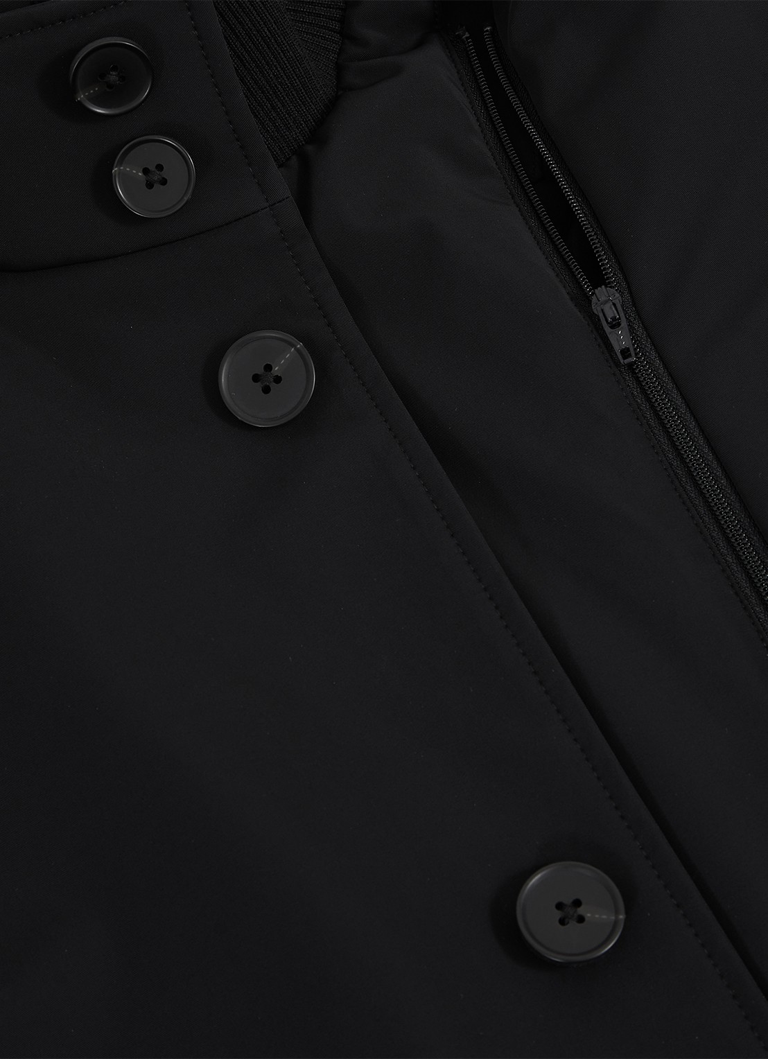 Reiss Player mantel met uitneembare voering  - detail 6 zwart