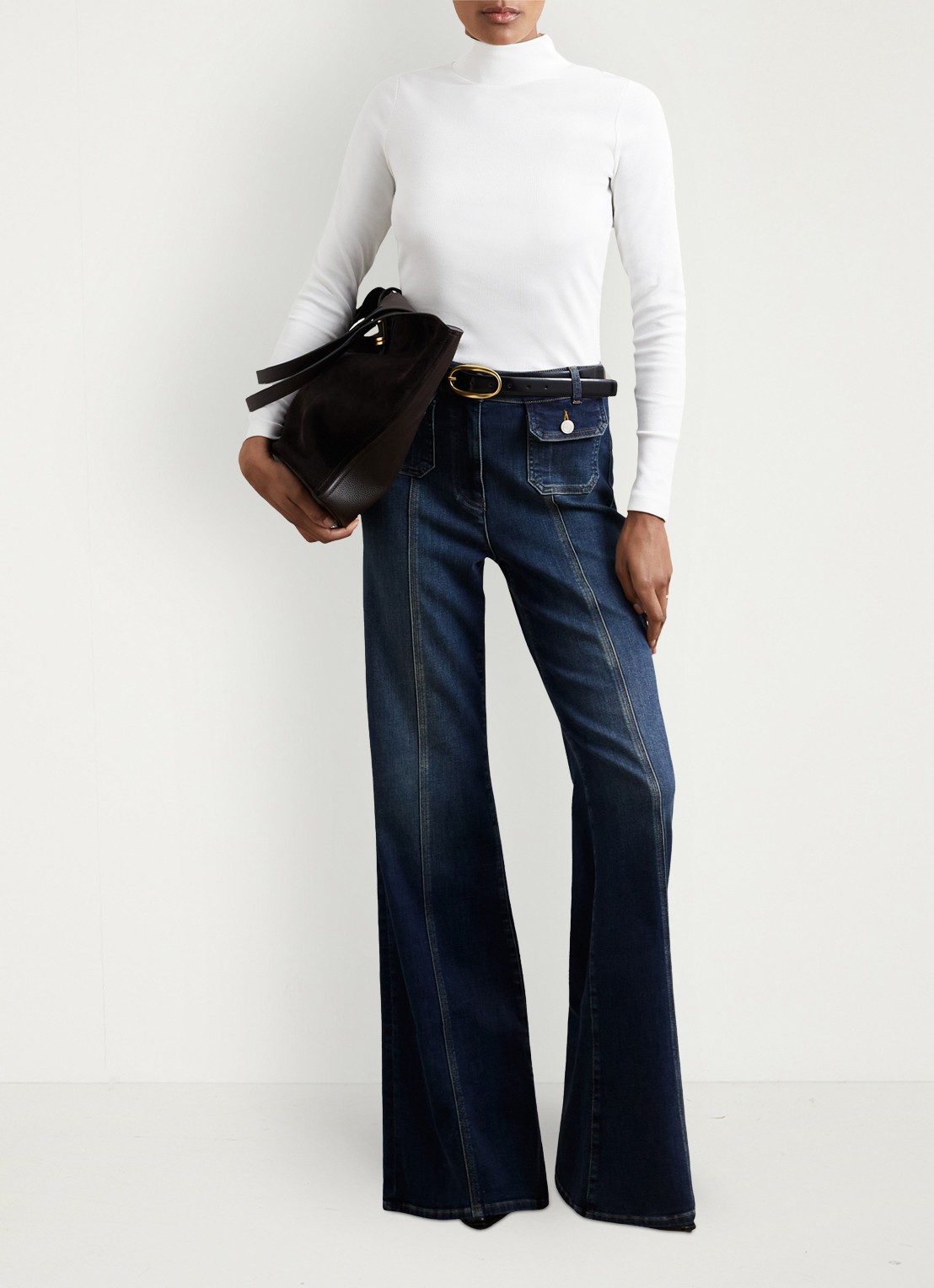 Reiss Polly longsleeve met stretch - detail 3 wit