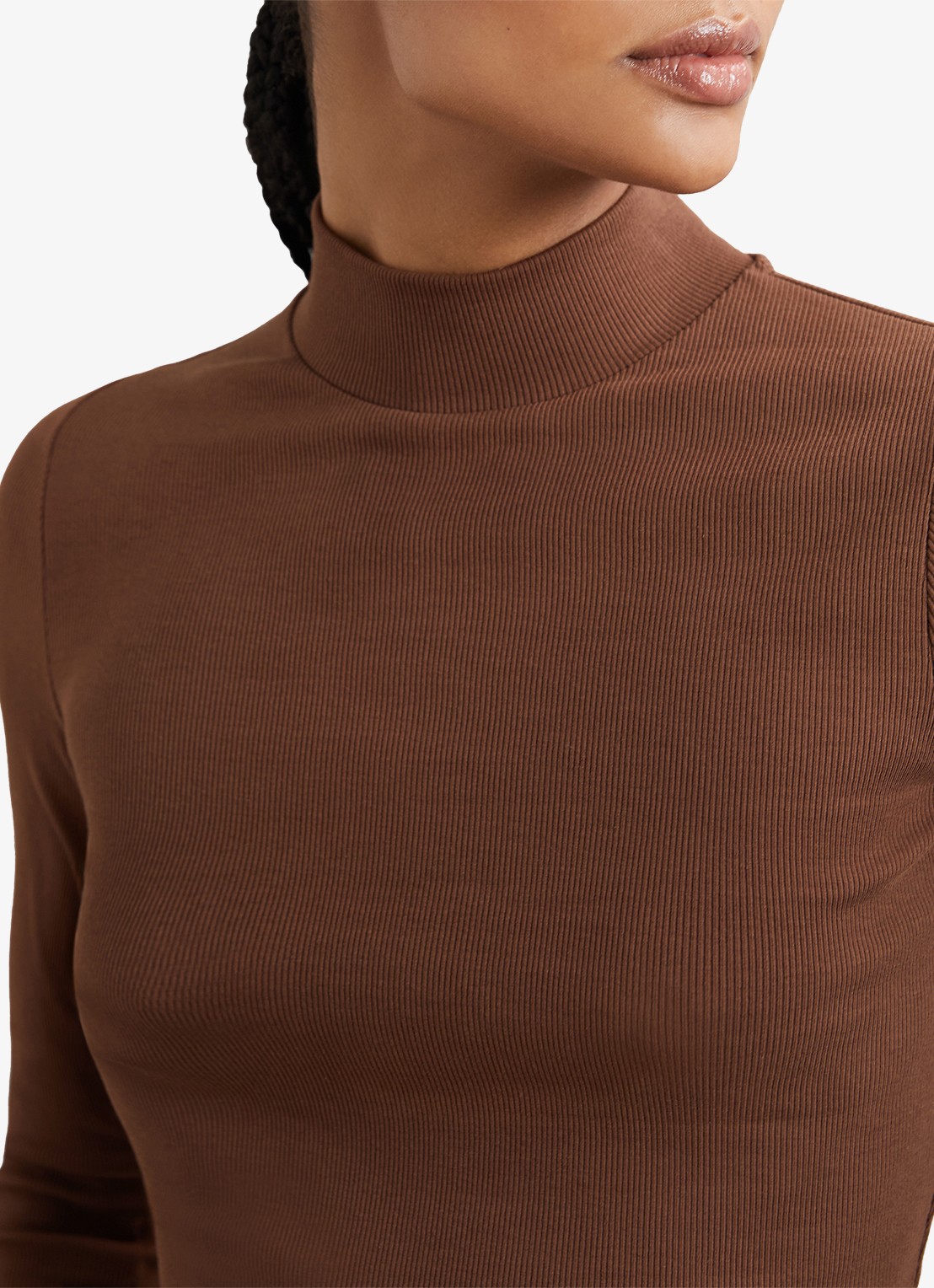 Reiss Polly longsleeve met stretch - detail 3 camel