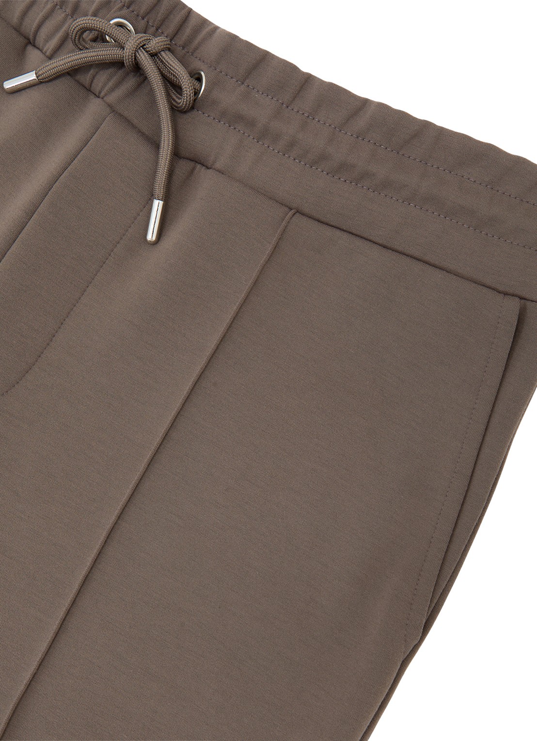 Reiss Premier Premium tapered fit joggingsbroek met steekzakken - detail 6 lichtbruin