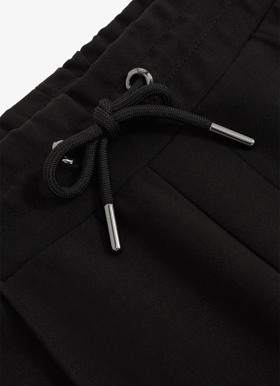 Reiss Premier tapered fit joggingbroek met trekkoord - detail 4 black / zwart