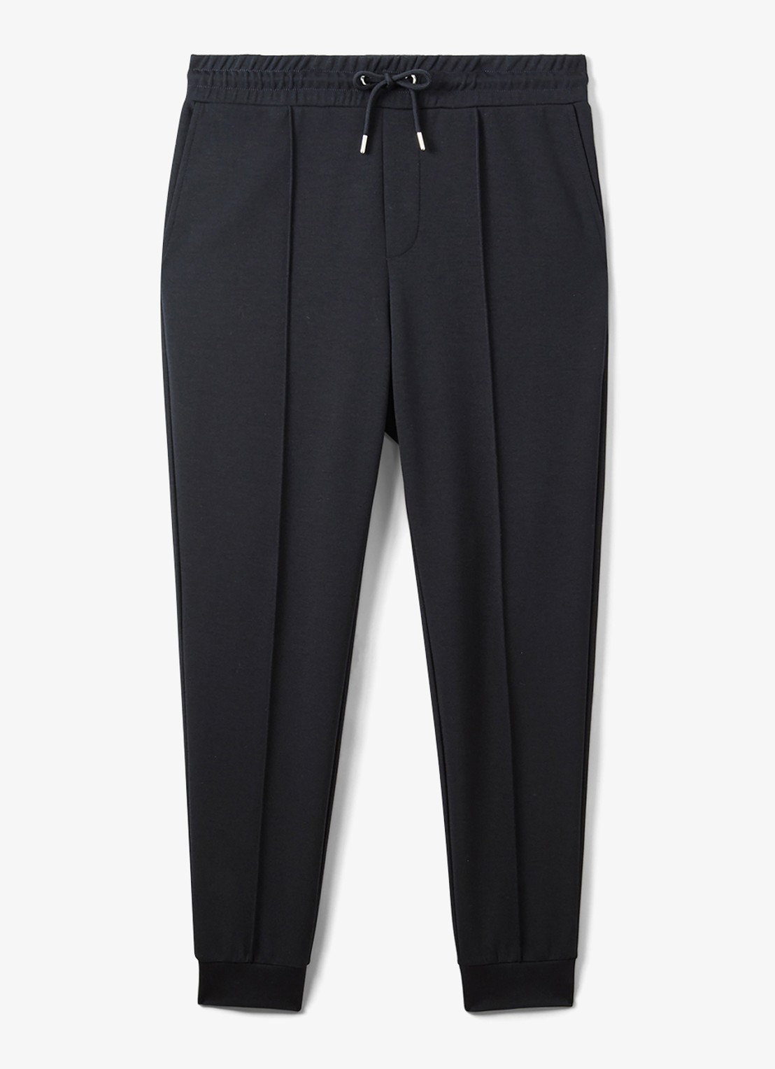 Reiss Premier tapered fit trainingsbroek met steekzakken - voorkant 4 donkerblauw