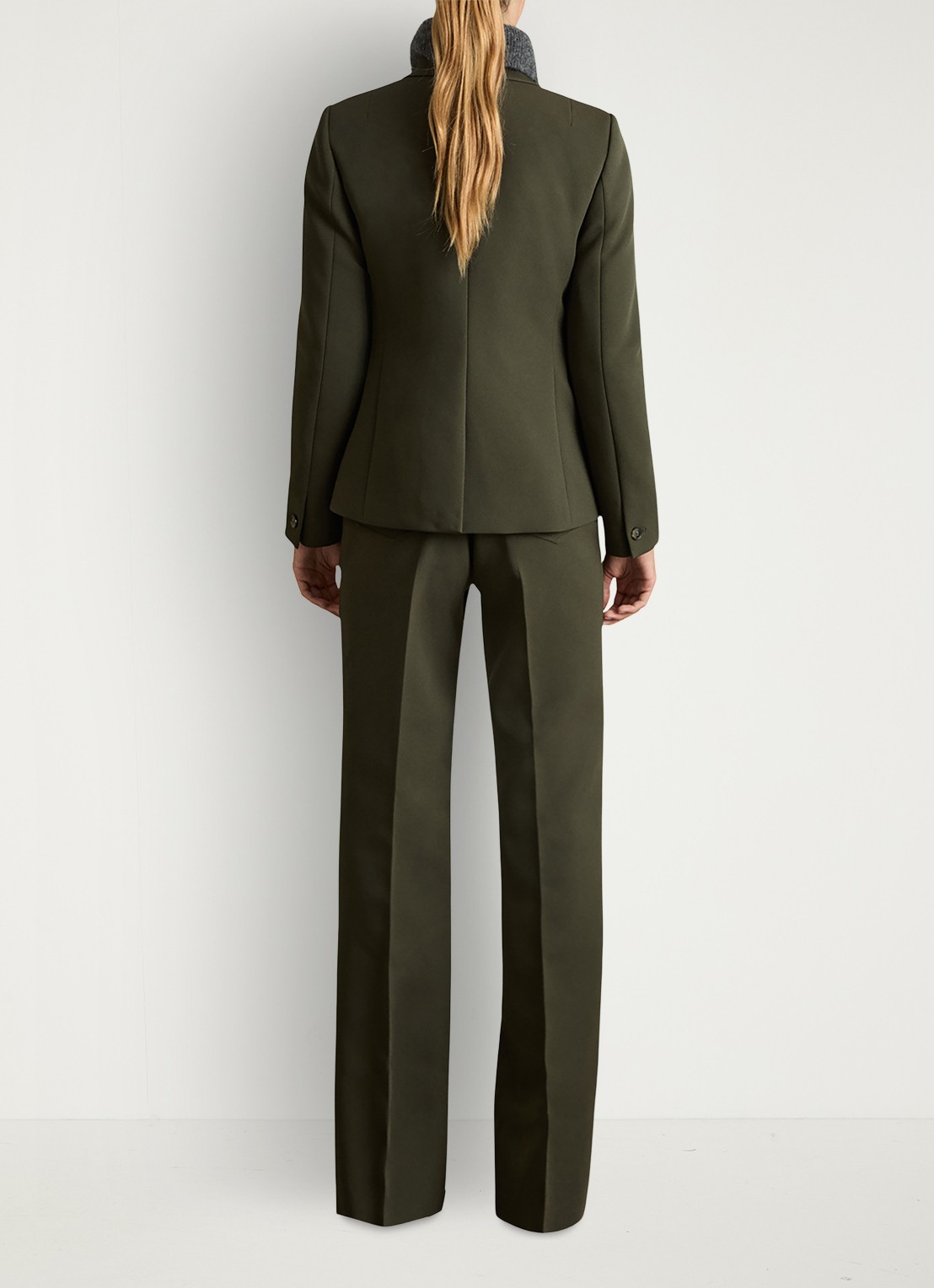 Reiss Priya double-breasted blazer met klepzakken - achterkant 5 bronsgroen