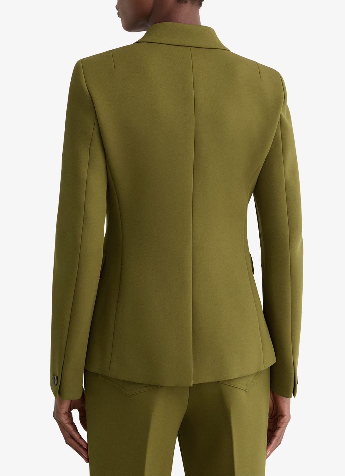 Reiss Priya double-breasted blazer met klepzakken - achterkant 3 groen