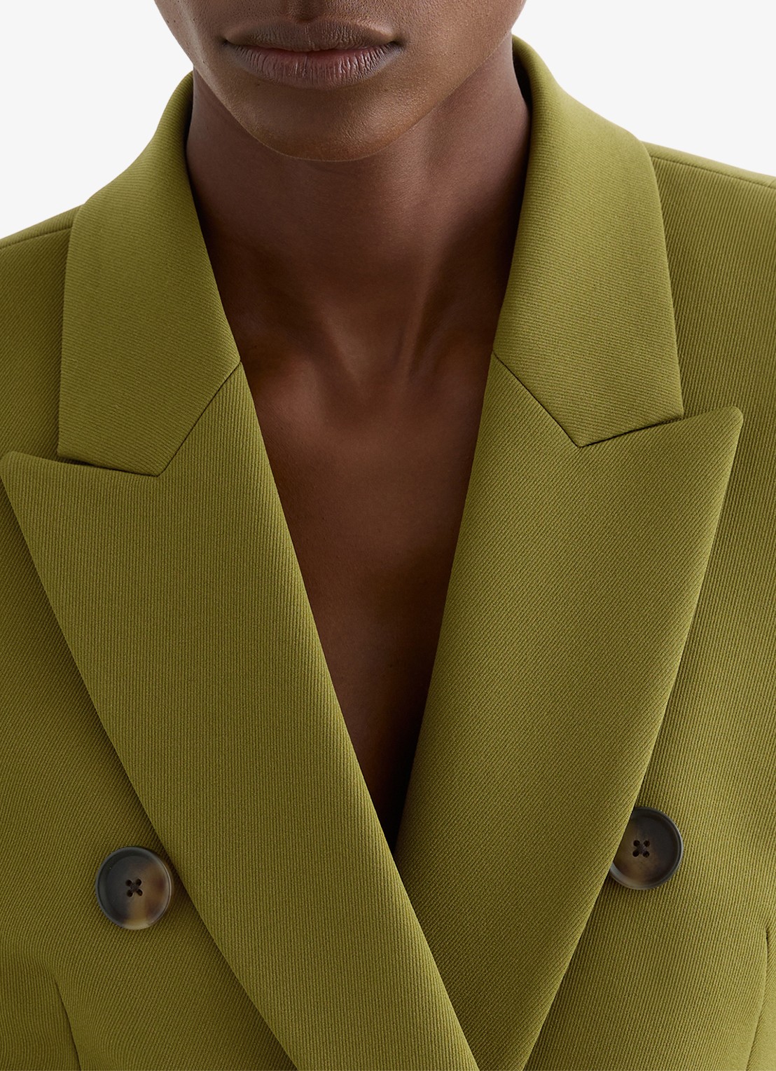 Reiss Priya double-breasted blazer met klepzakken - detail 6 groen