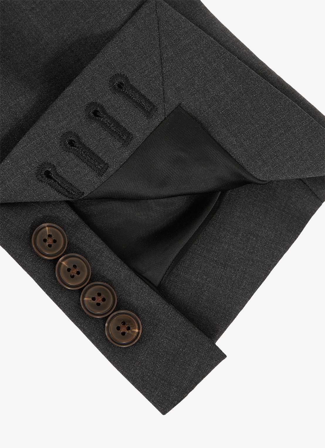 Reiss Promise slim fit colbert in wolblend - detail 3 grijs