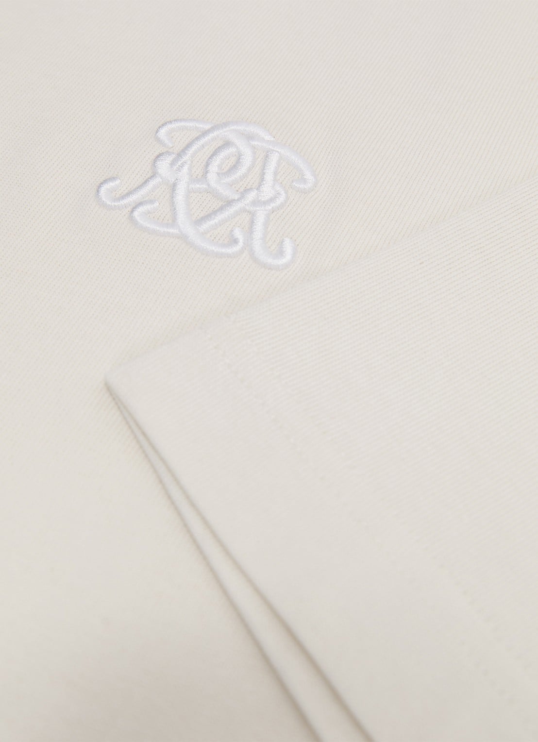 Reiss Rainer T-shirt met borduring - detail 5 white / wit