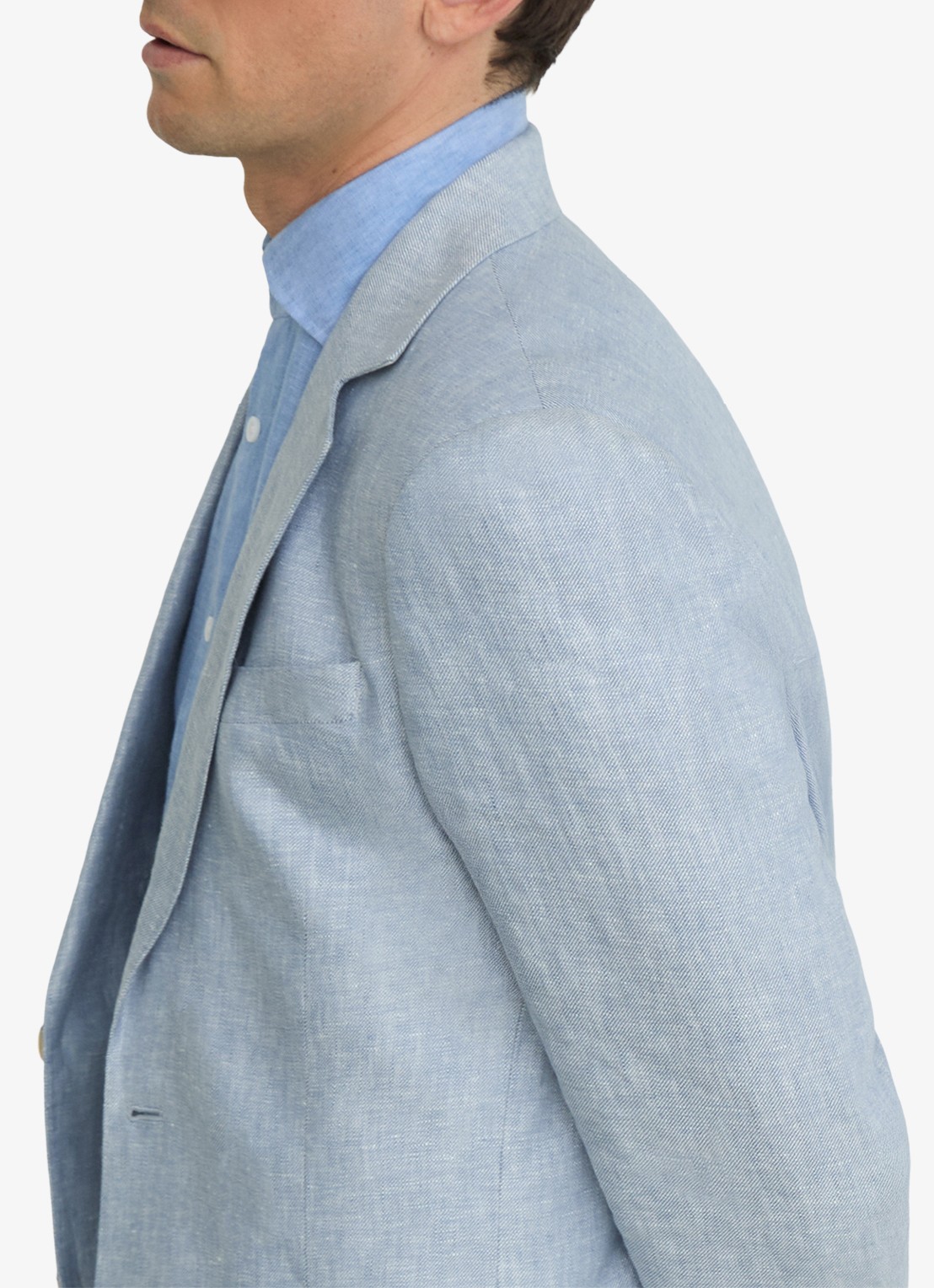 Reiss Regular fit colbert met steekzakken - detail 5 lichtblauw